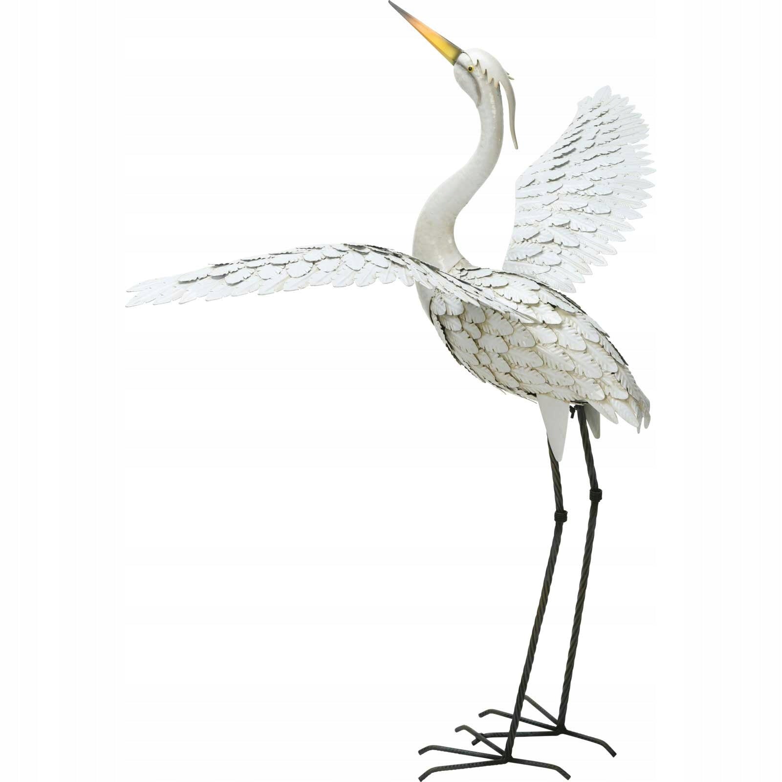 Garden Crane Figurine Large Metal Decorative Stork for Garden 123cm