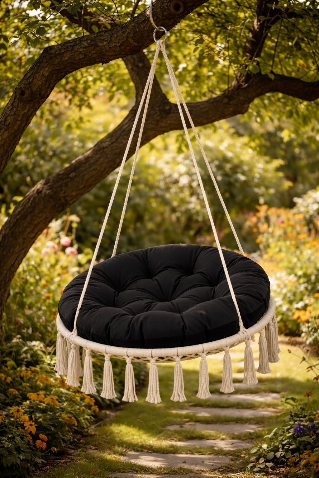 Garden Cushion 130cm for Swing Hanging Stork Nest Garden Chair Pillow length 130 cm