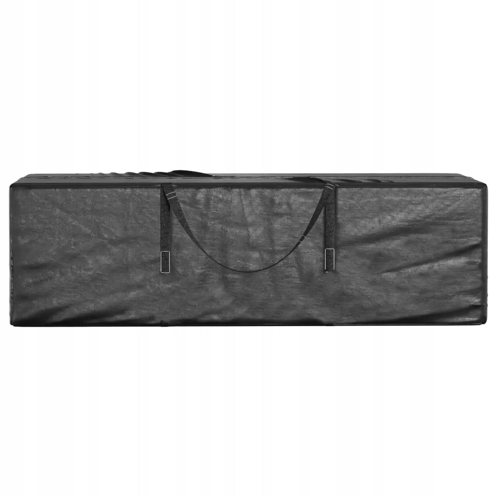 Garden Cushion Bags, 2 Pack, Black, 135x40 Length 135 cm
