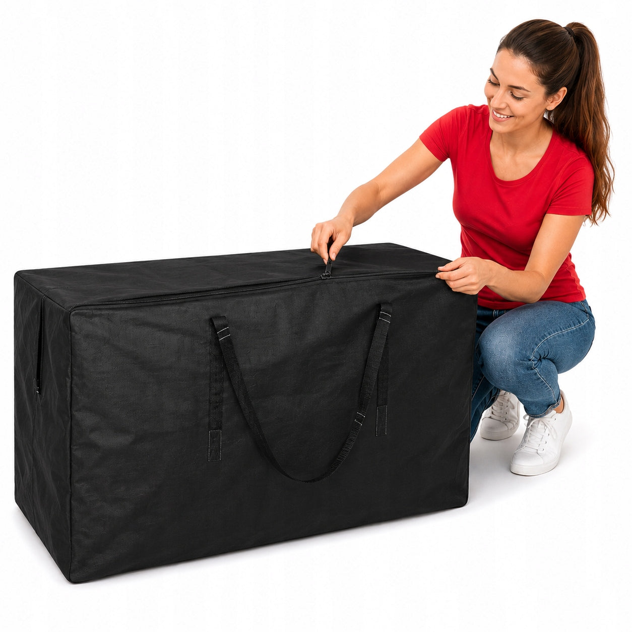 Garden Cushion Storage Bag, 150x75x75 cm, PE