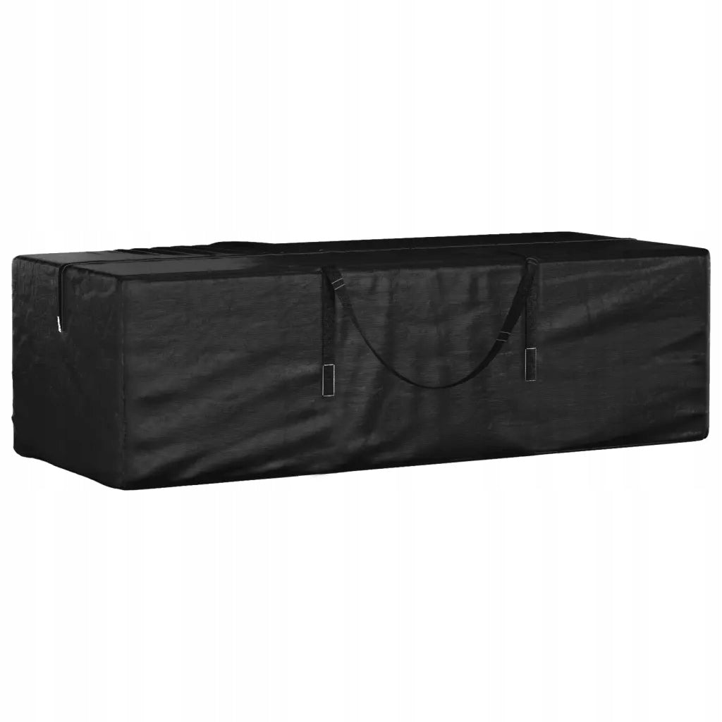 Garden Cushion Storage Bag PE 135x40x55 cm, Black