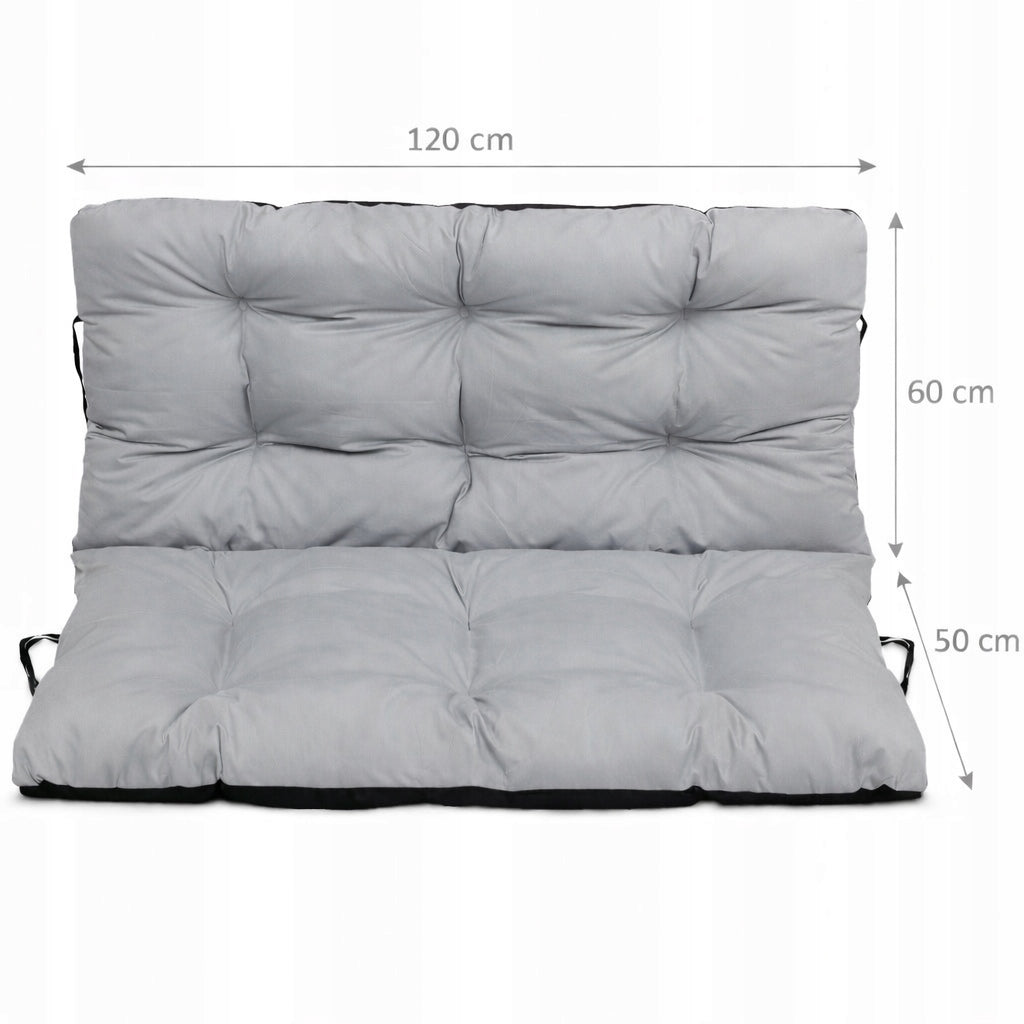 Garden Cushion WATERPROOF Bench Swing Soft Thick 120x60x50 STEEL Packaging status original