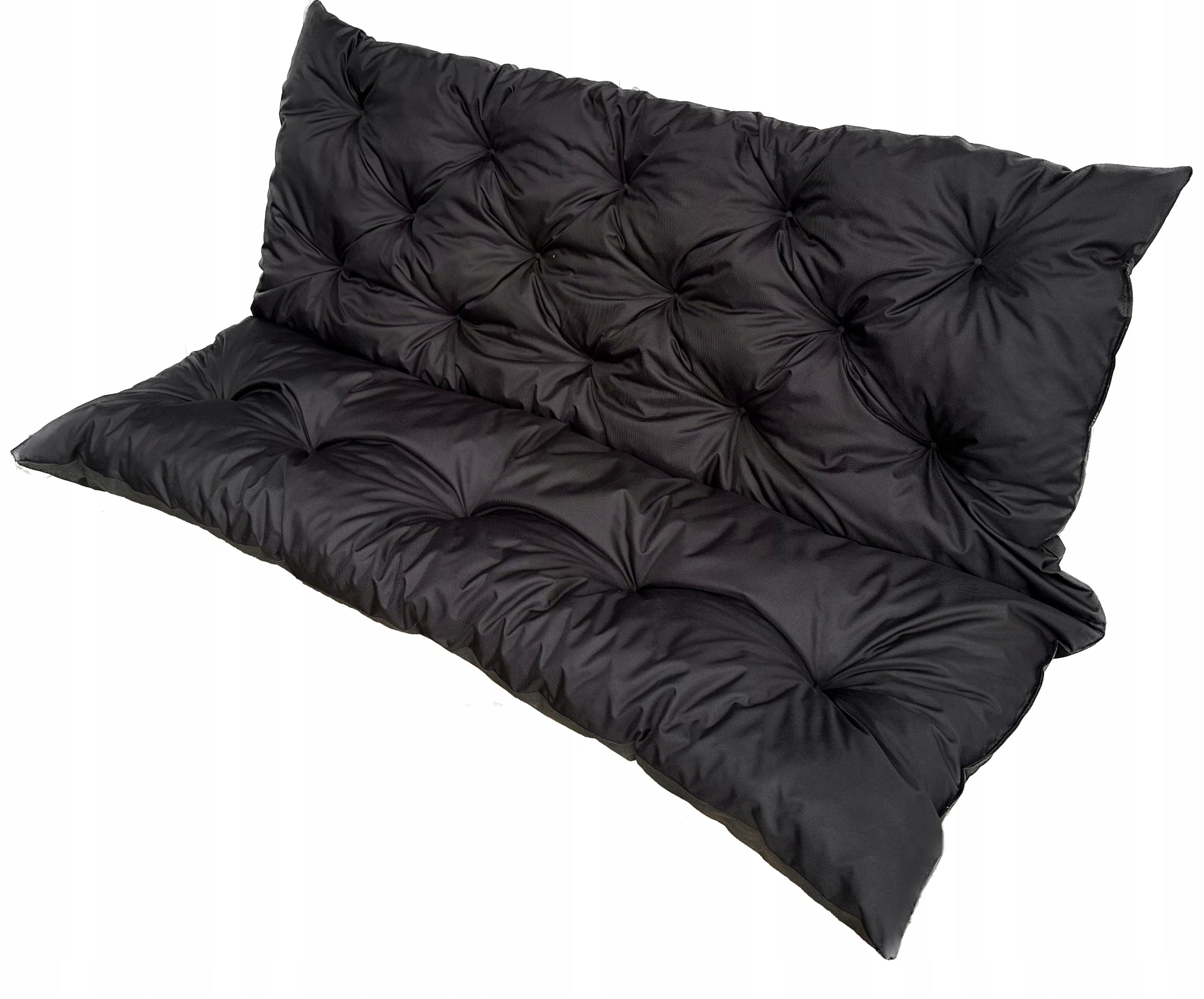 Garden Cushion for Bench Pallet Swing Waterproof 150x60x50 Black Manufacturer no brand