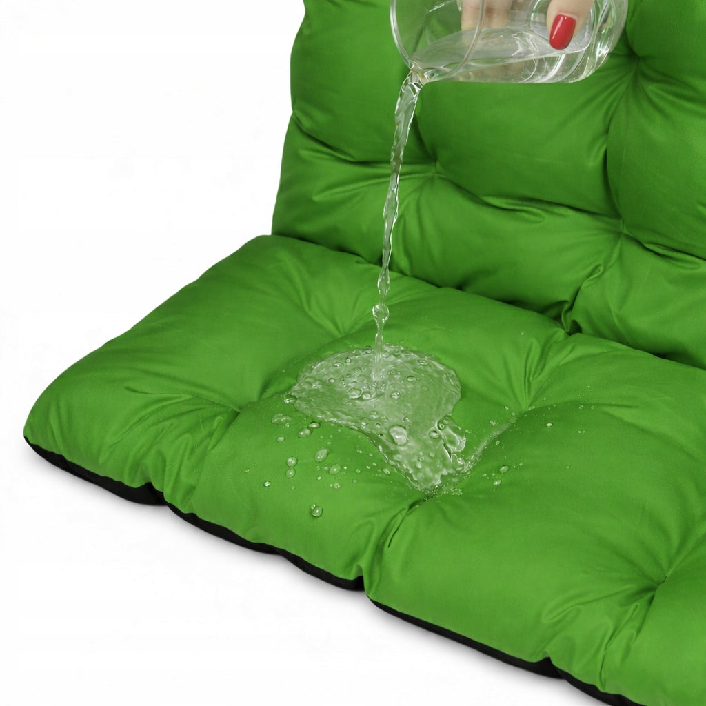 Garden Cushion for Bench Swing WATERPROOF Soft 120x60x50 GREEN Manufacturer code Poduszka ogrodowa na ławkę huśtawkę