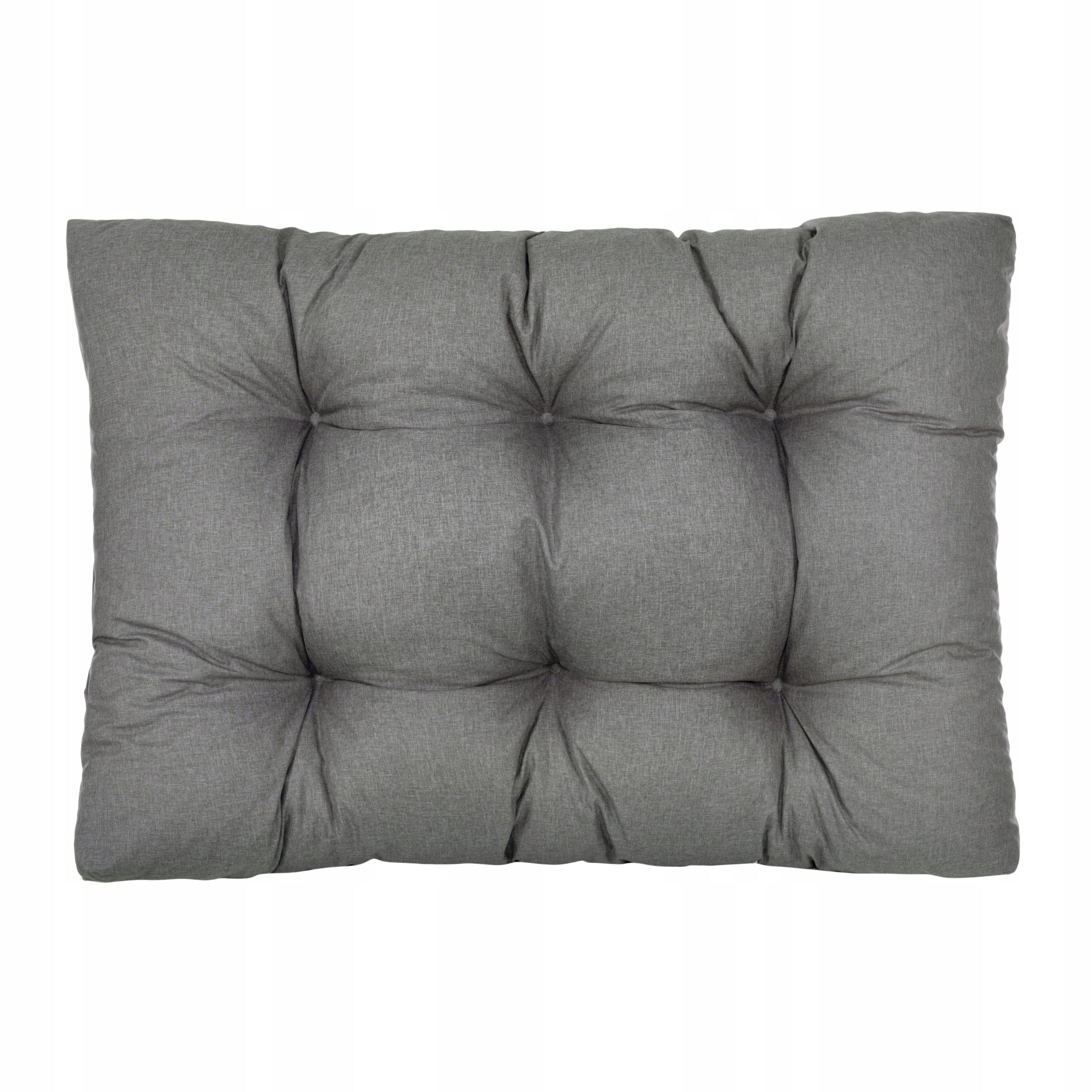 Garden Cushions for Bench Pallet Swing Waterproof 120x80x15 Graphite Pillow width 80 cm