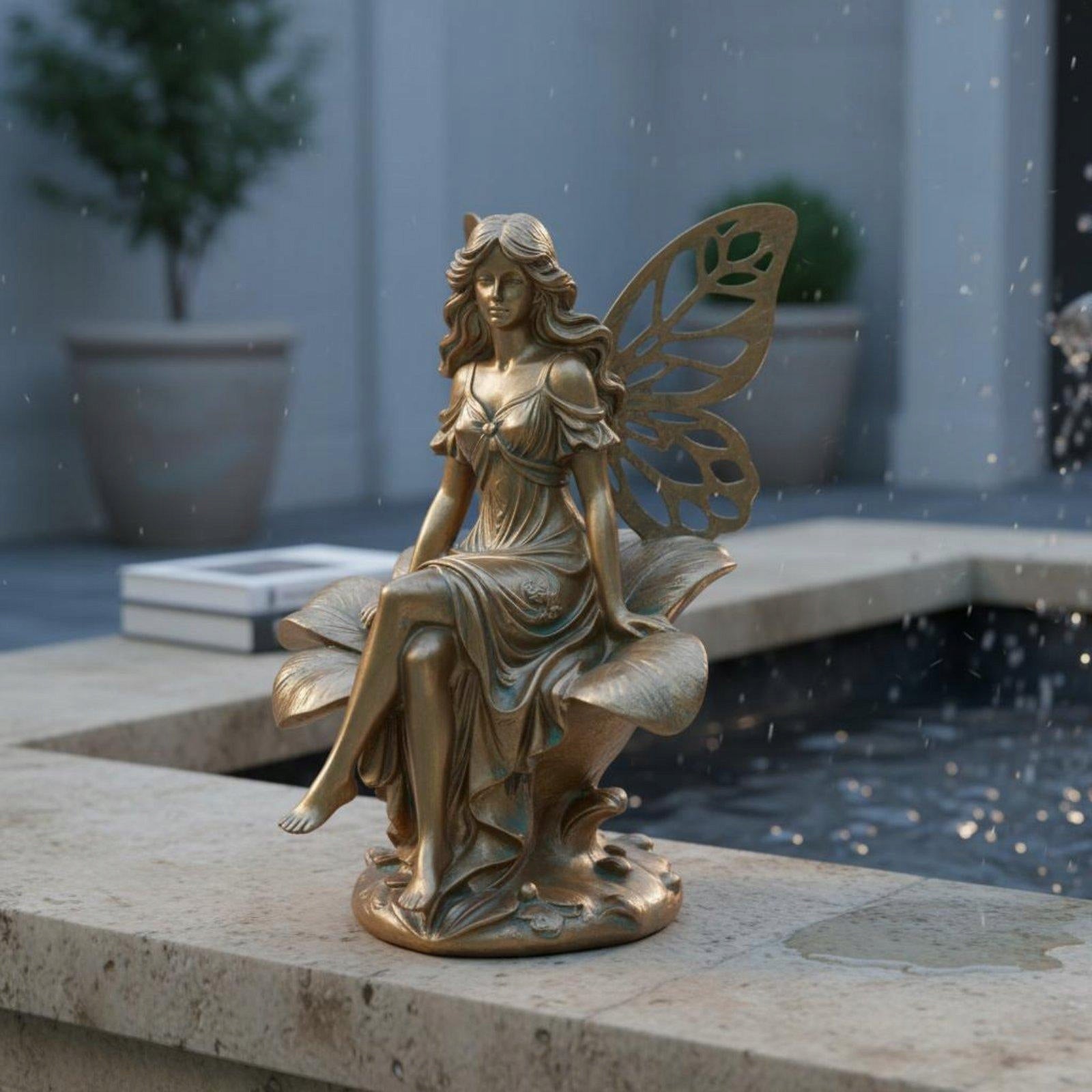 Garden Decoration Sculpture Resin Fairy Statue Vintage Decorative Figurines Manufacturer code 01753164801