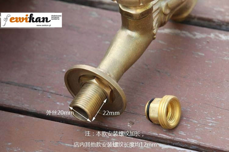 Garden Decorative Valve Lion Brass Customs tariff code 84818019