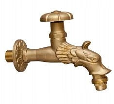 Garden Decorative Valve Lion Brass