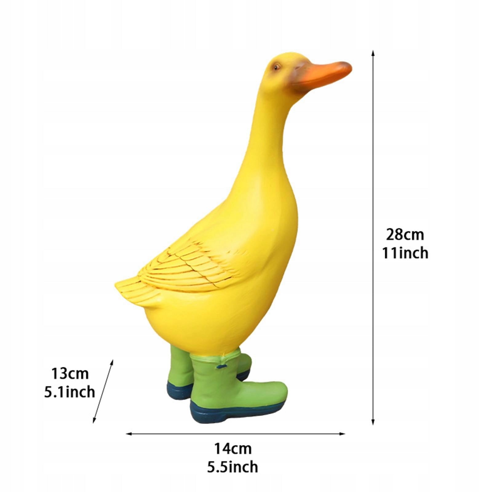 Garden Duck Statue Landscape Decor Outdoor Decor for Garden Backyard Yellow Manufacturer no brand