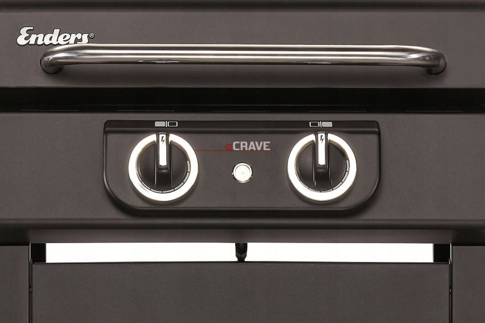 Garden Electric Grill Standing Large eCrave 2 Enders 2,6kW Thermometer Power 2600 kW