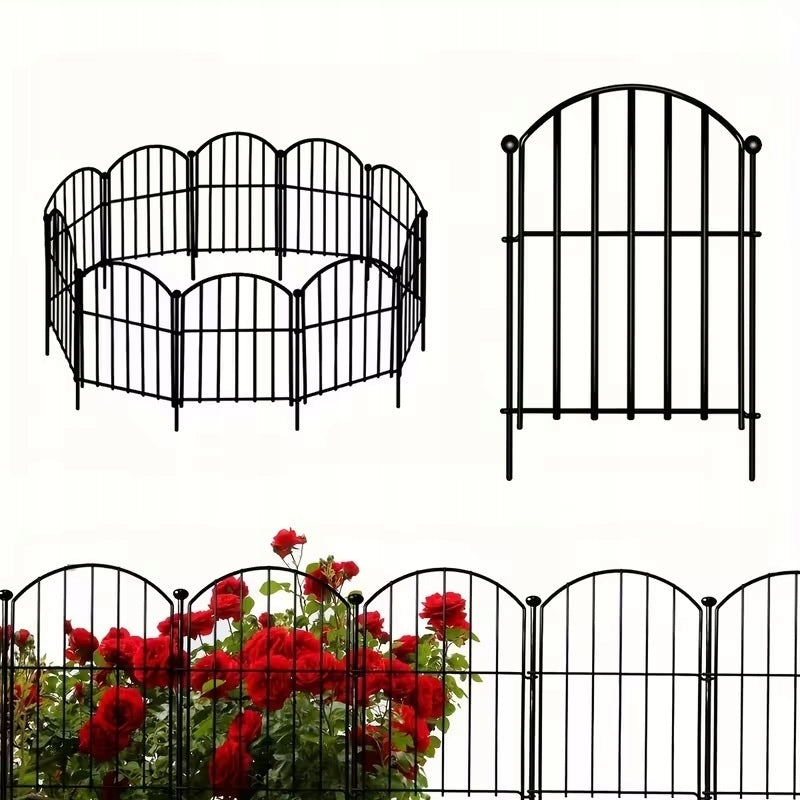 Garden Fence Metal Lawn Fence Beds 10 Pcs Set 3,4m Manufacturer no brand