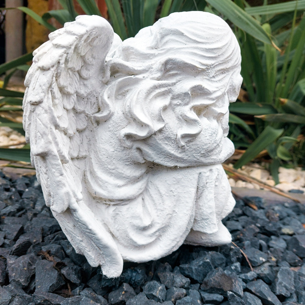 Garden Figure Concrete Angel Decoration Ornament Sculpture for Cemetery Manufacturer ART-BET
