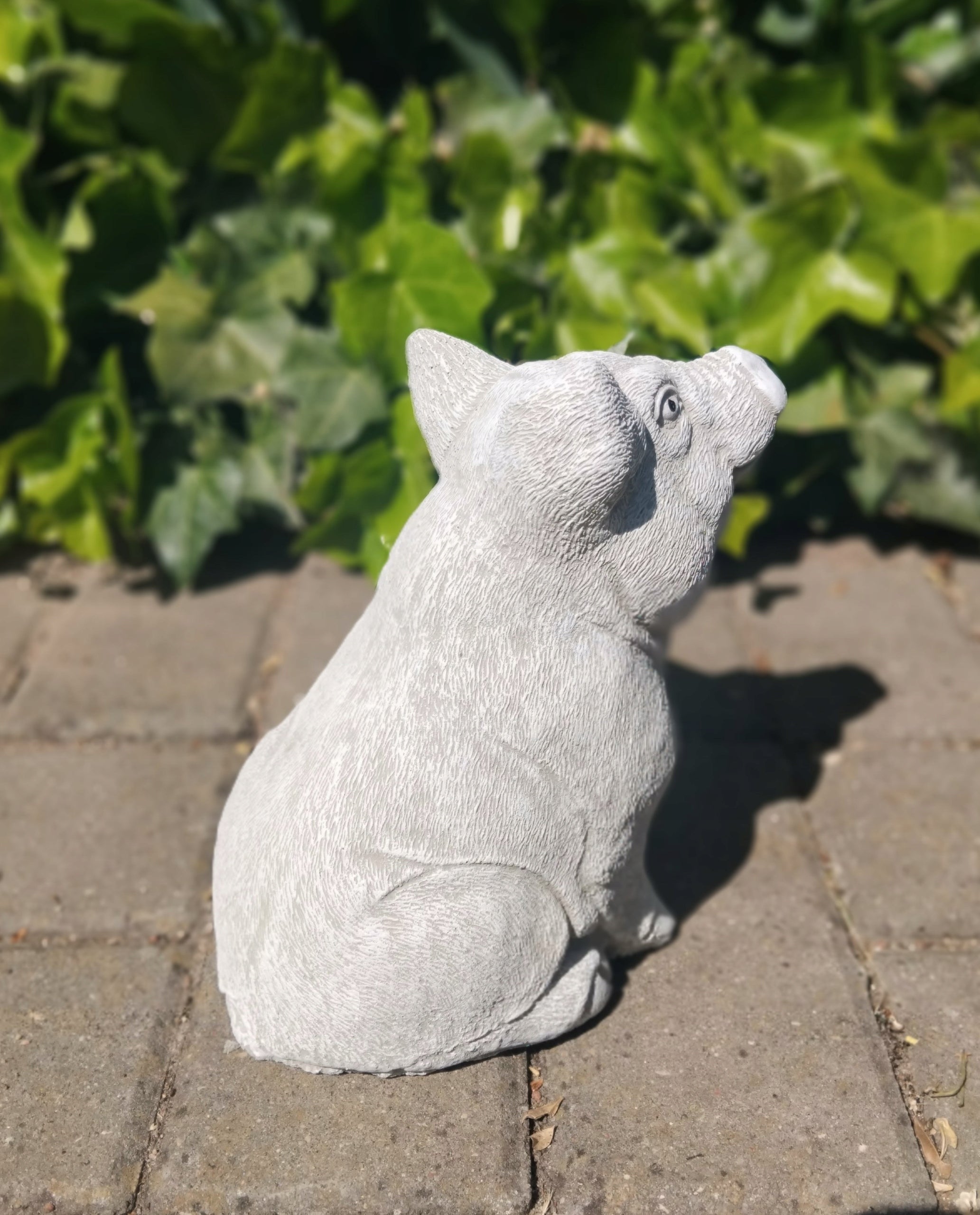 Garden Figure Piglet Concrete Figurine Pig Frost Resistant Manufacturer no brand