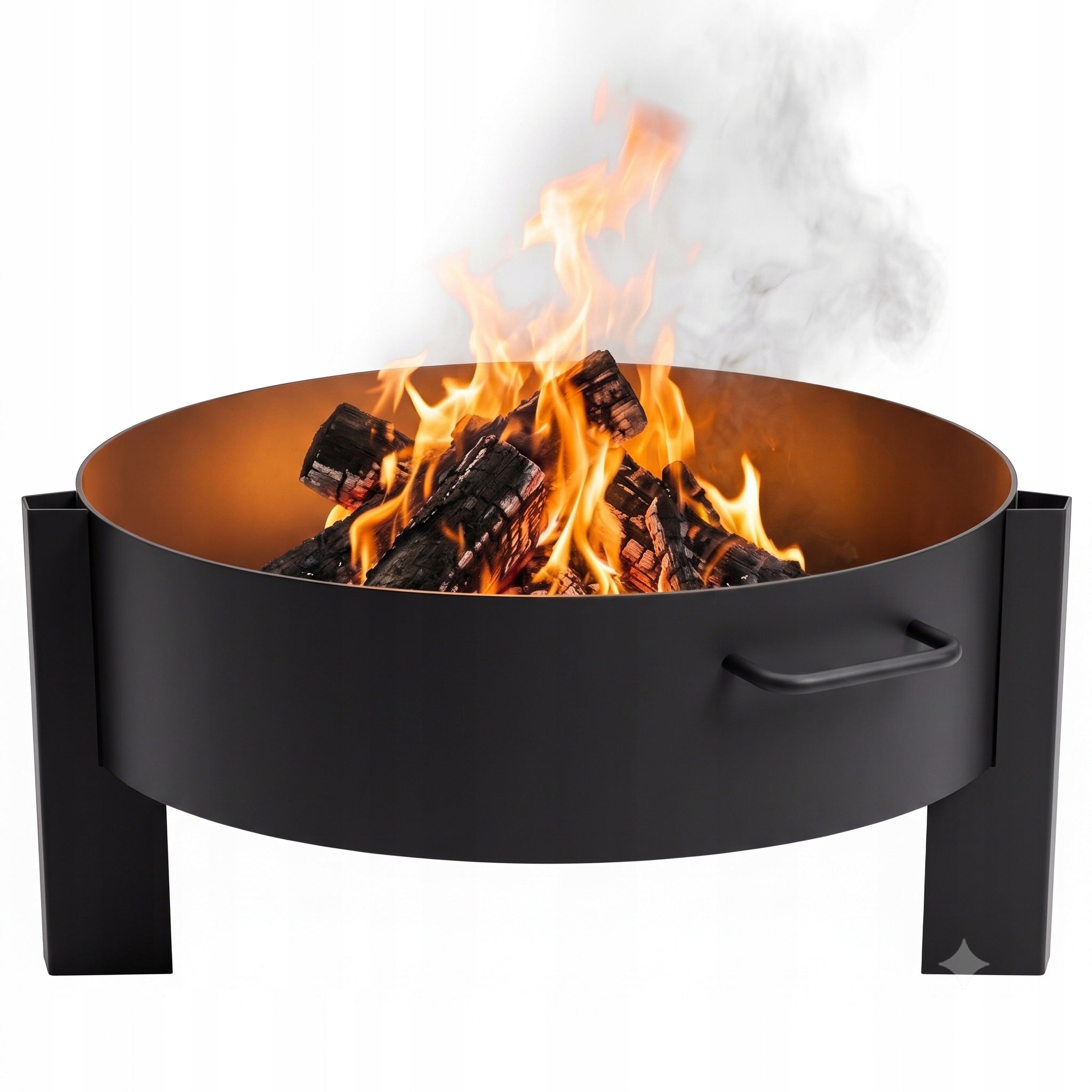 Garden Fireplace Large Solid Fire Pit Grill 60 cm Steel 2mm HEFAJSTOS 2026