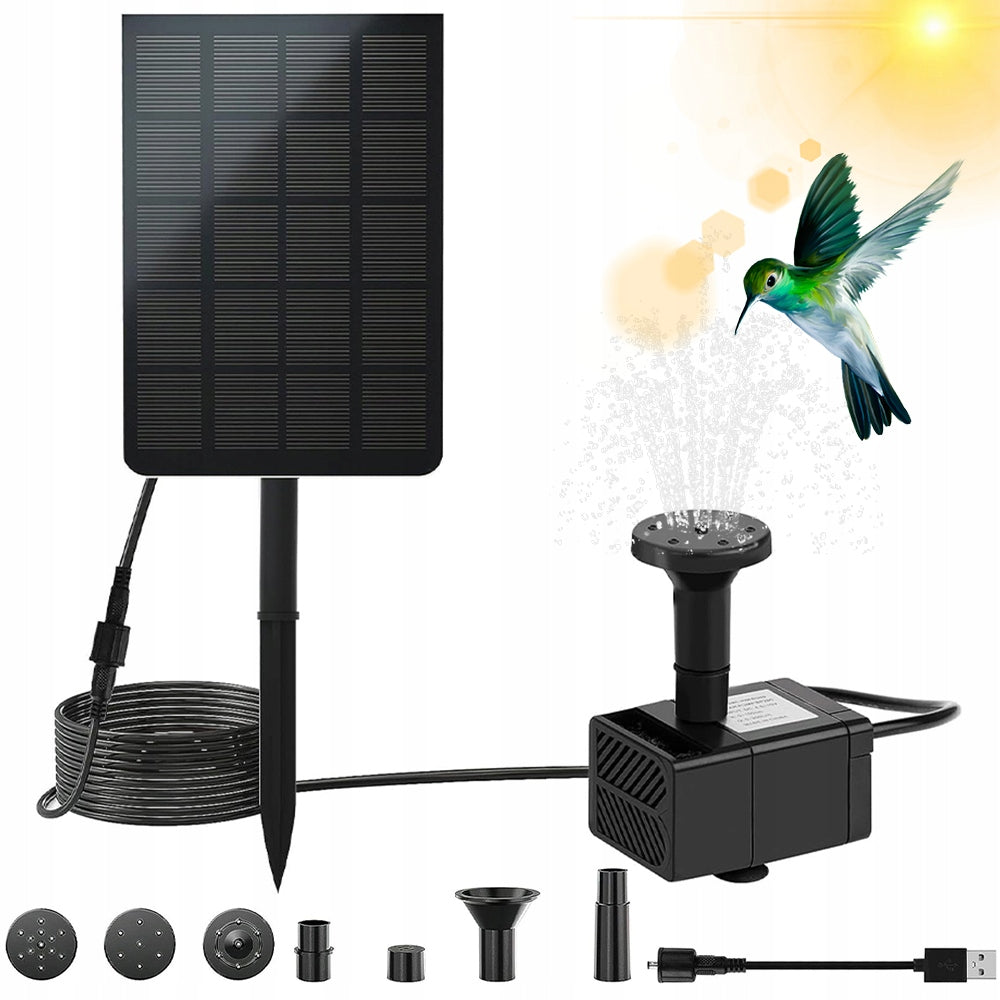 Garden Fountain Solar Pump Garden Decorative Wireless
