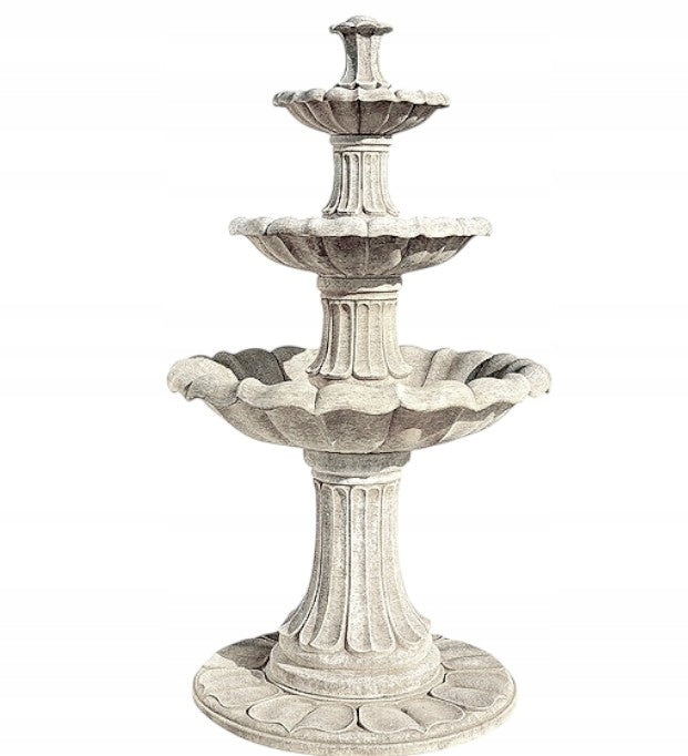 Garden Fountain Zaragoza 205cm Conglomerate Garden Figure White Cement Manufacturer code Fontanna Saragossa 205