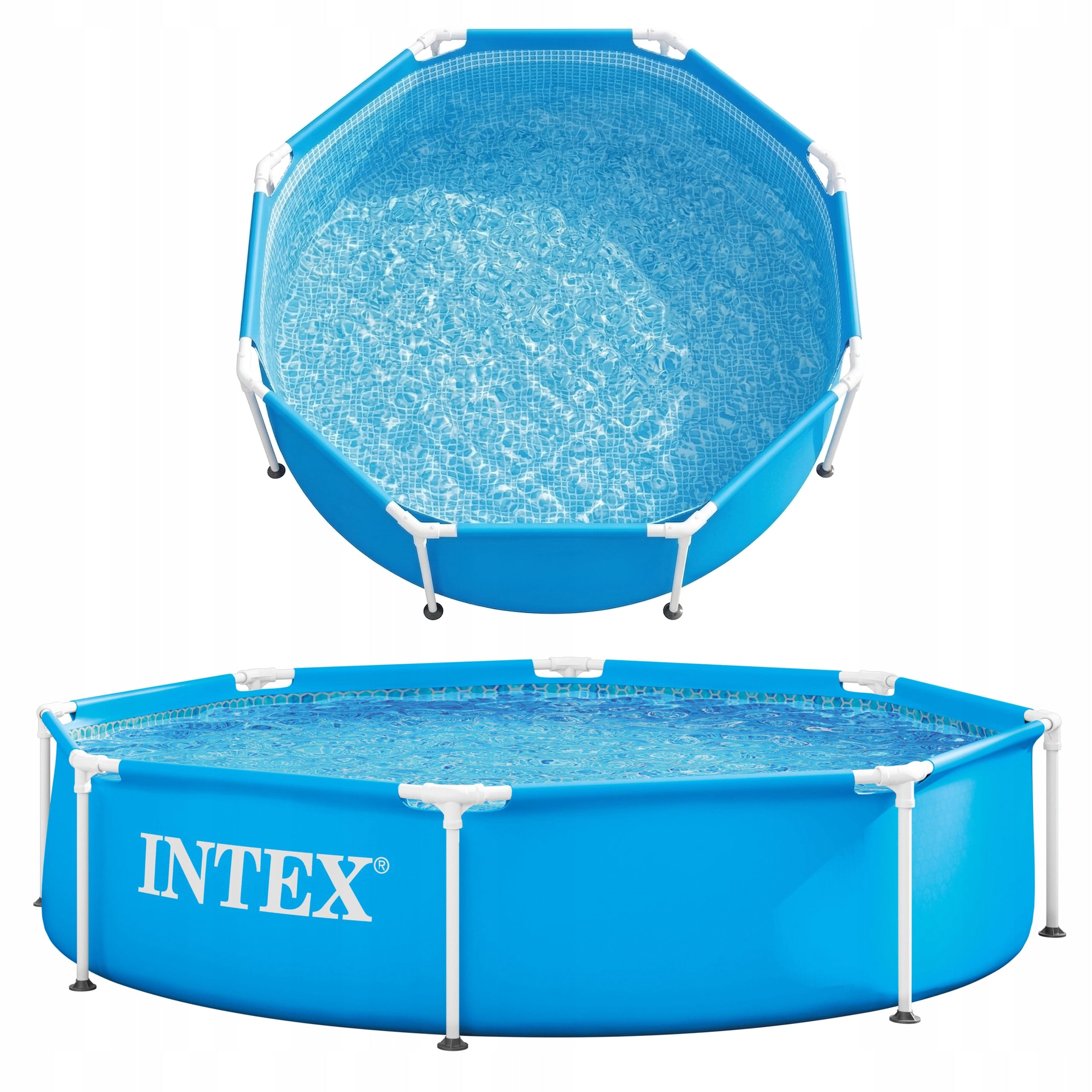Garden Framed Pool Round 244 x 51 cm 1828L Metal Frime INTEX 28205 Brand Intex