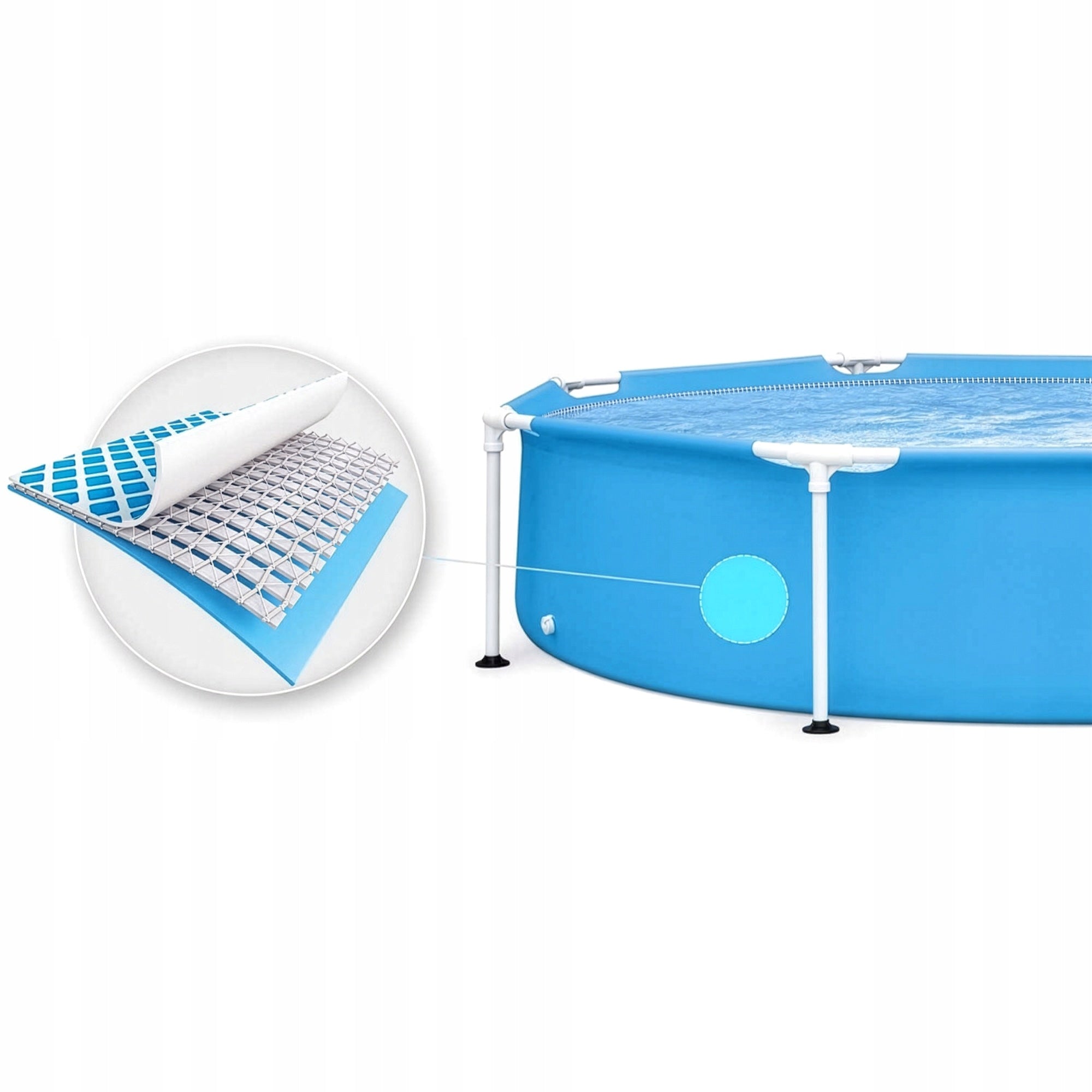 Garden Framed Pool Round 244 x 51 cm 1828L Metal Frime INTEX 28205 Manufacturer code 28205