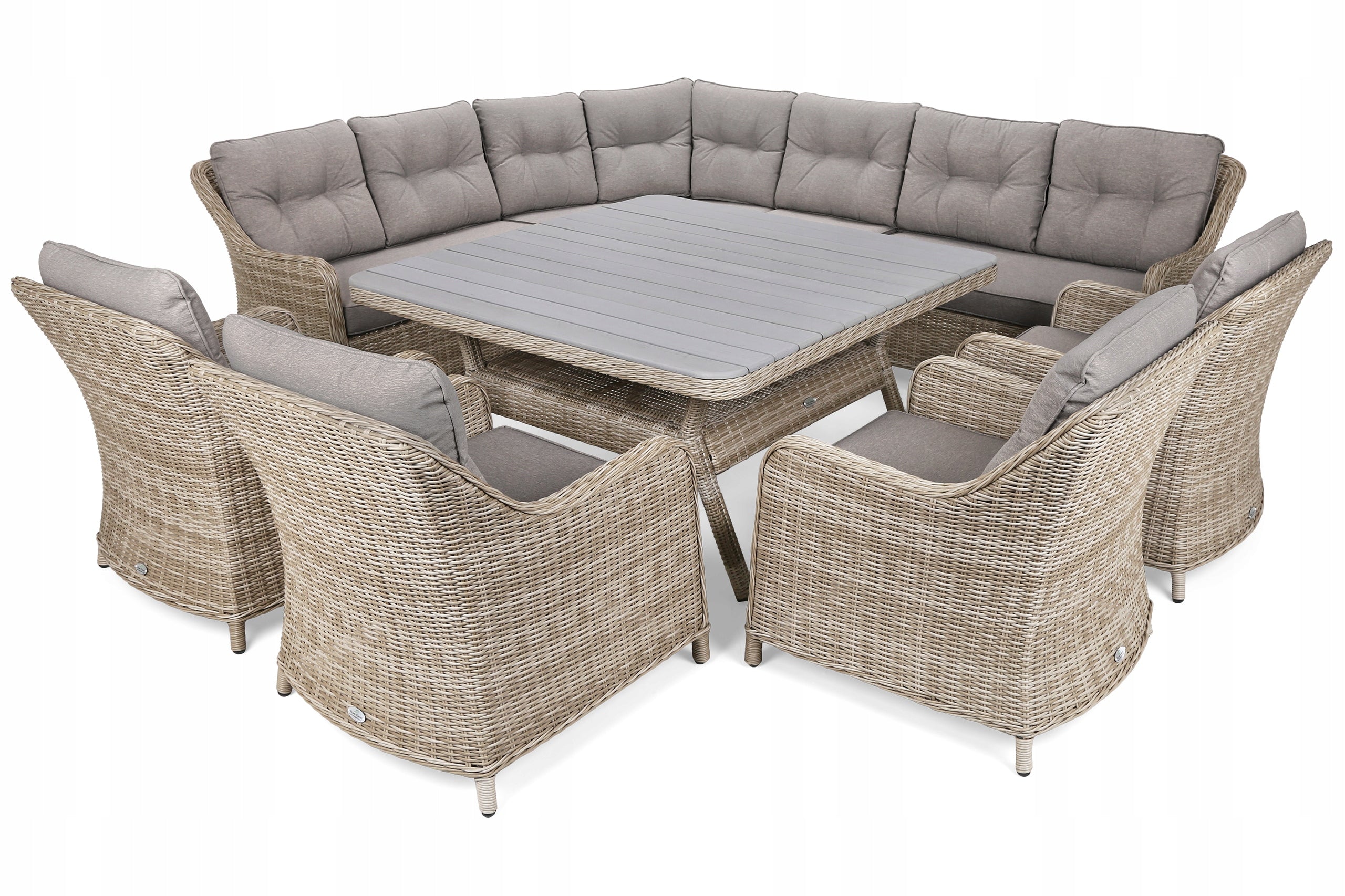 Garden Furniture Corner Windsor Beige / Beige Melange Set for 11 People Packaging status original