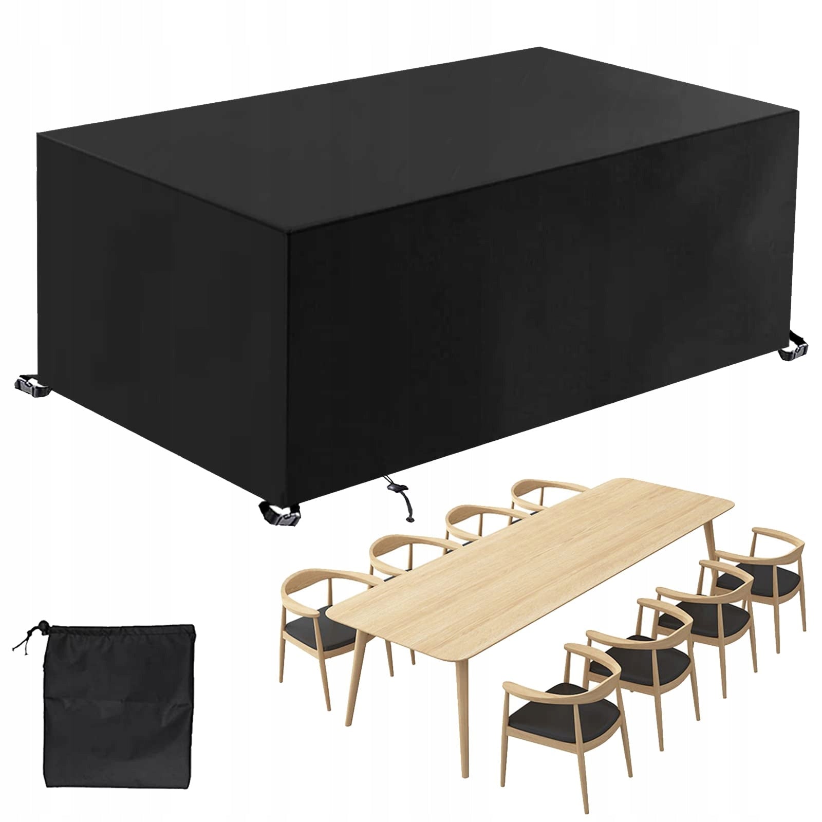 Garden Furniture Cover 60x60x60 cm Waterproof UV Black