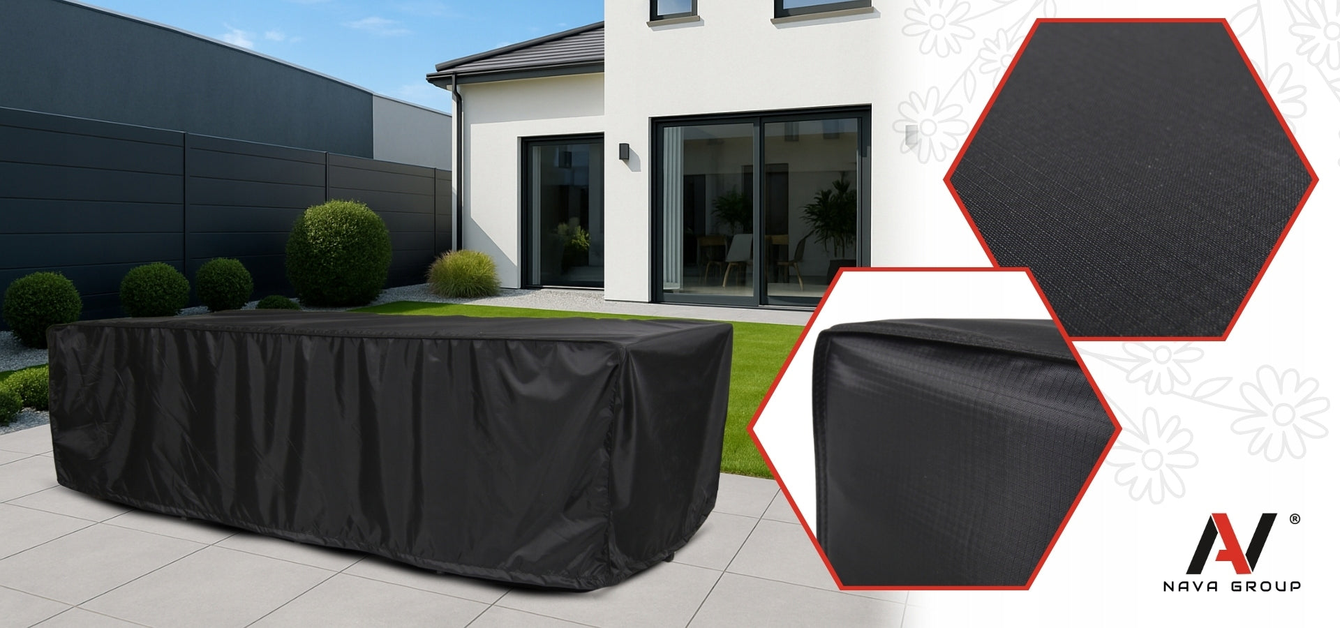 Garden Furniture Cover Table Waterproof to Dimension 150-200cm Strong EAN (GTIN) 5907541362053