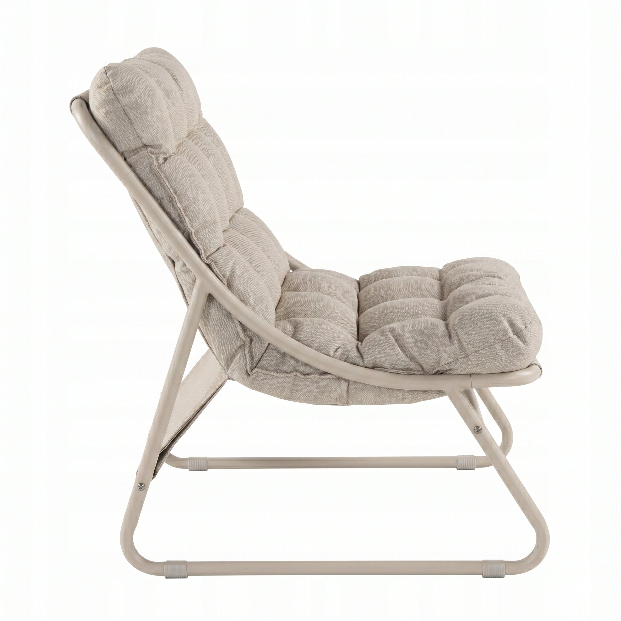 Garden Furniture Set 3in1 ARMCHAIR FOOTREST TABLE Terrace BEIGE Set contents armchair step end table