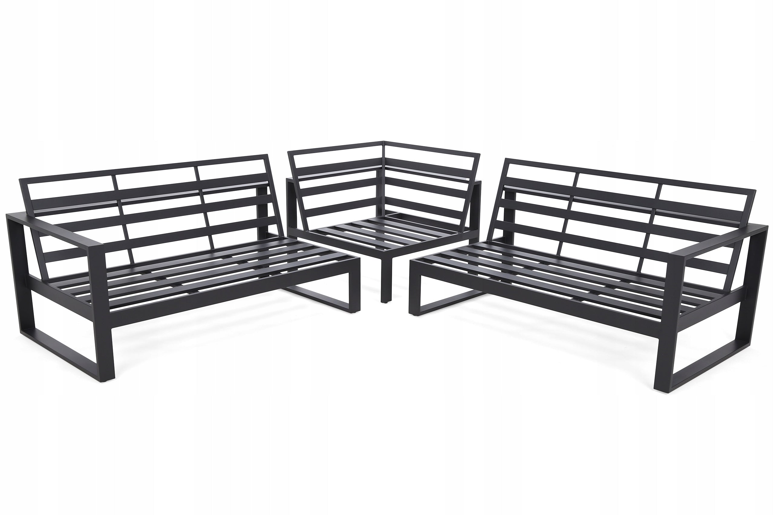 Garden Furniture Set Aluminum Furniture Garden Corner Set Sorrento Number of people 7