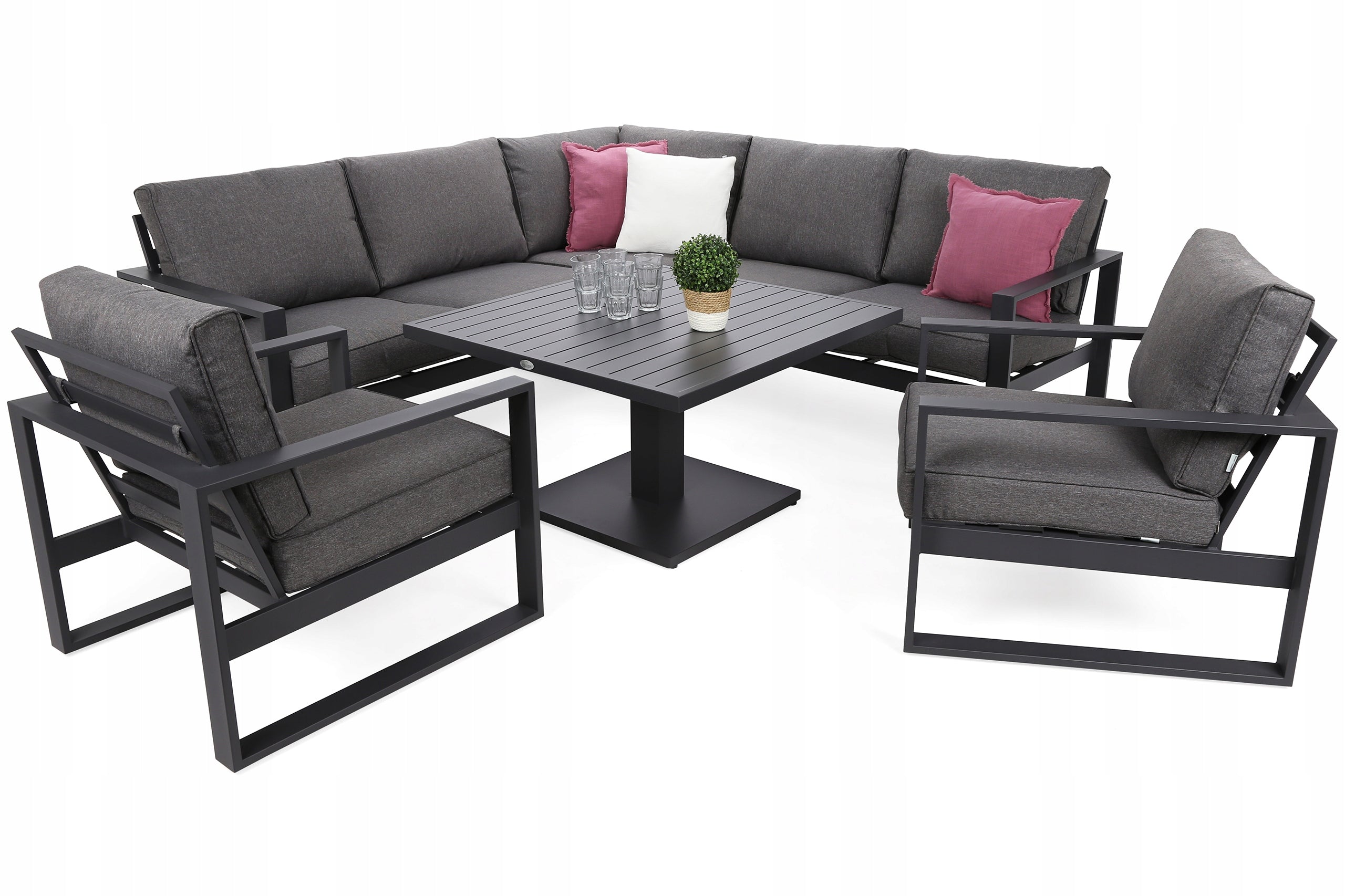 Garden Furniture Set Aluminum Furniture Garden Corner Set Sorrento Packaging status original