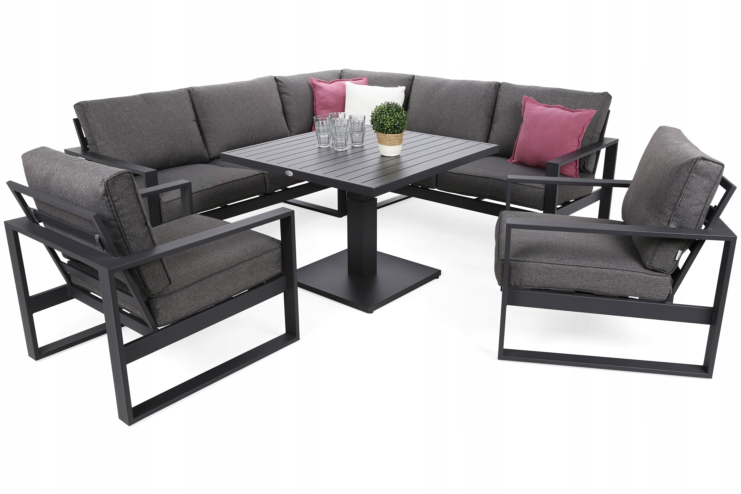 Garden Furniture Set Aluminum Furniture Garden Corner Set Sorrento