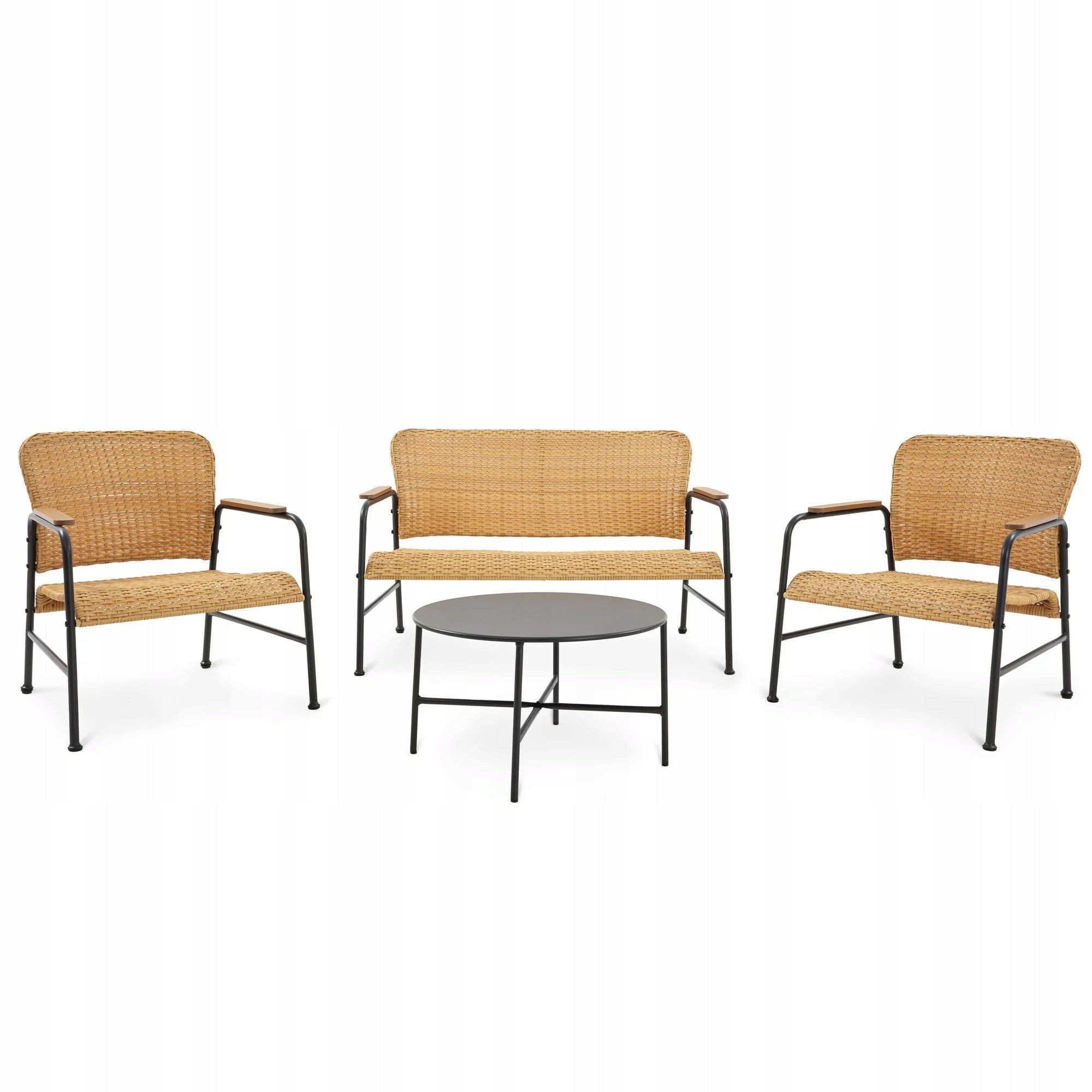 Garden Furniture Set Balcony Furniture Garden 4 Pers. Sofa Table Armchair Color beige