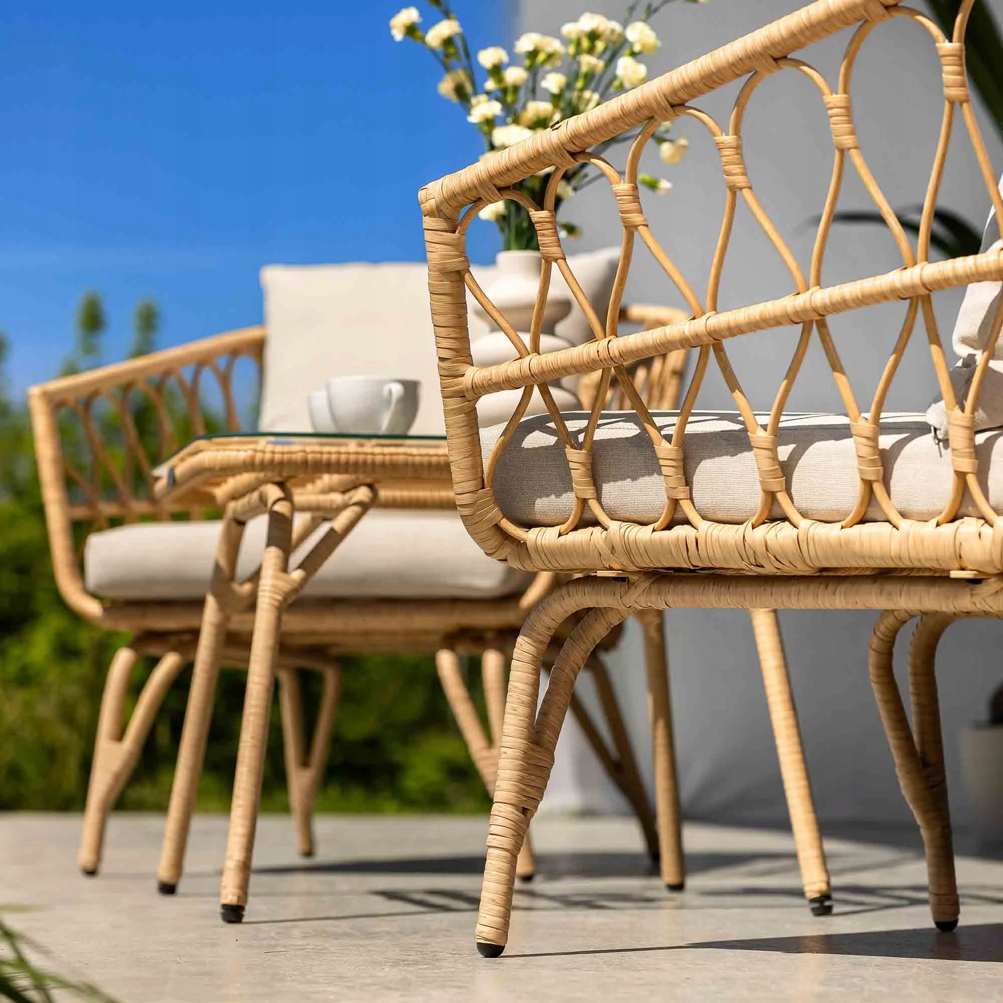 Garden Furniture Set Balcony Table Armchairs Terrace Technoratan 2 people Number of people 2