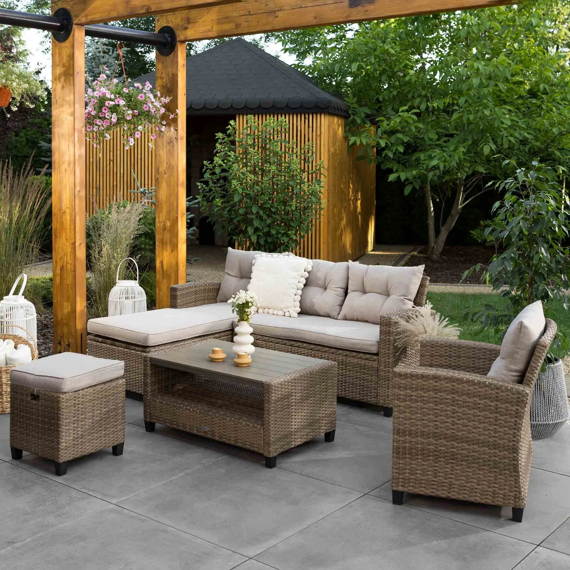 Garden Furniture Set Dalmia di volio Corner Set Technorattan Armchair Main material synthetic rattan
