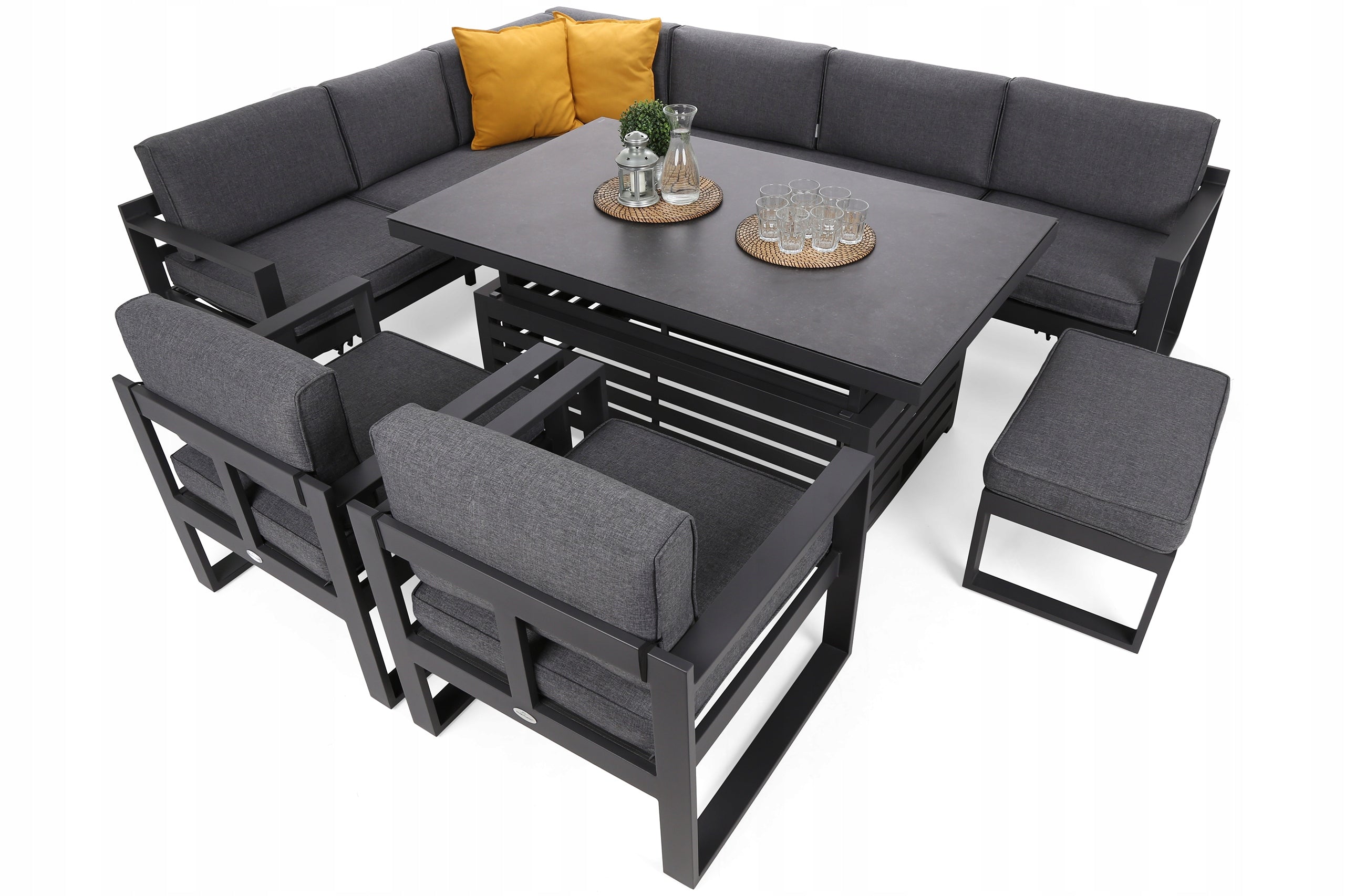Garden Furniture Set Garden Furniture Aluminum Garden Corner Naples Packaging status original