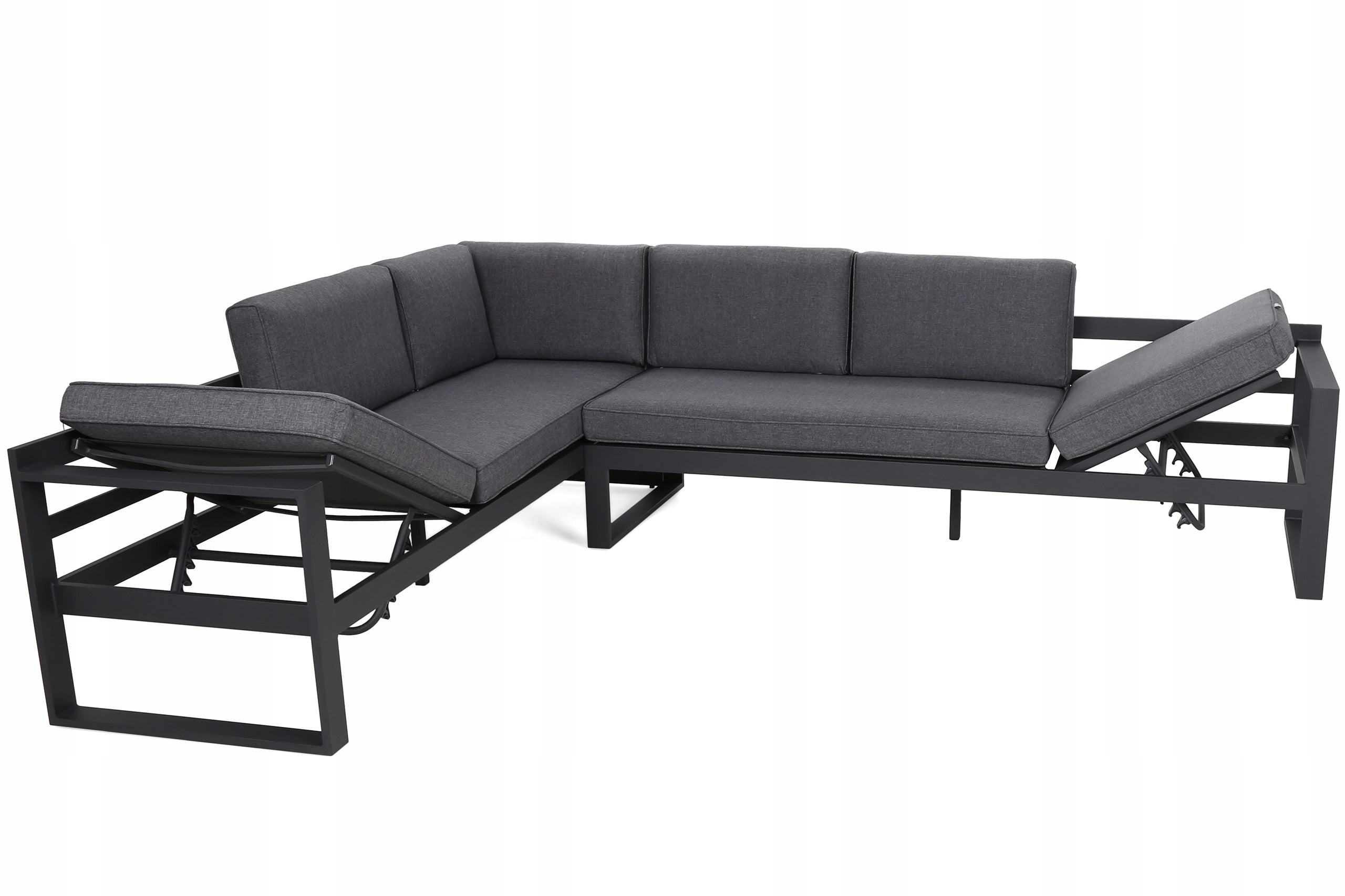 Garden Furniture Set Garden Furniture Aluminum Garden Corner Naples Set contents armchair bench corner sofa end table
