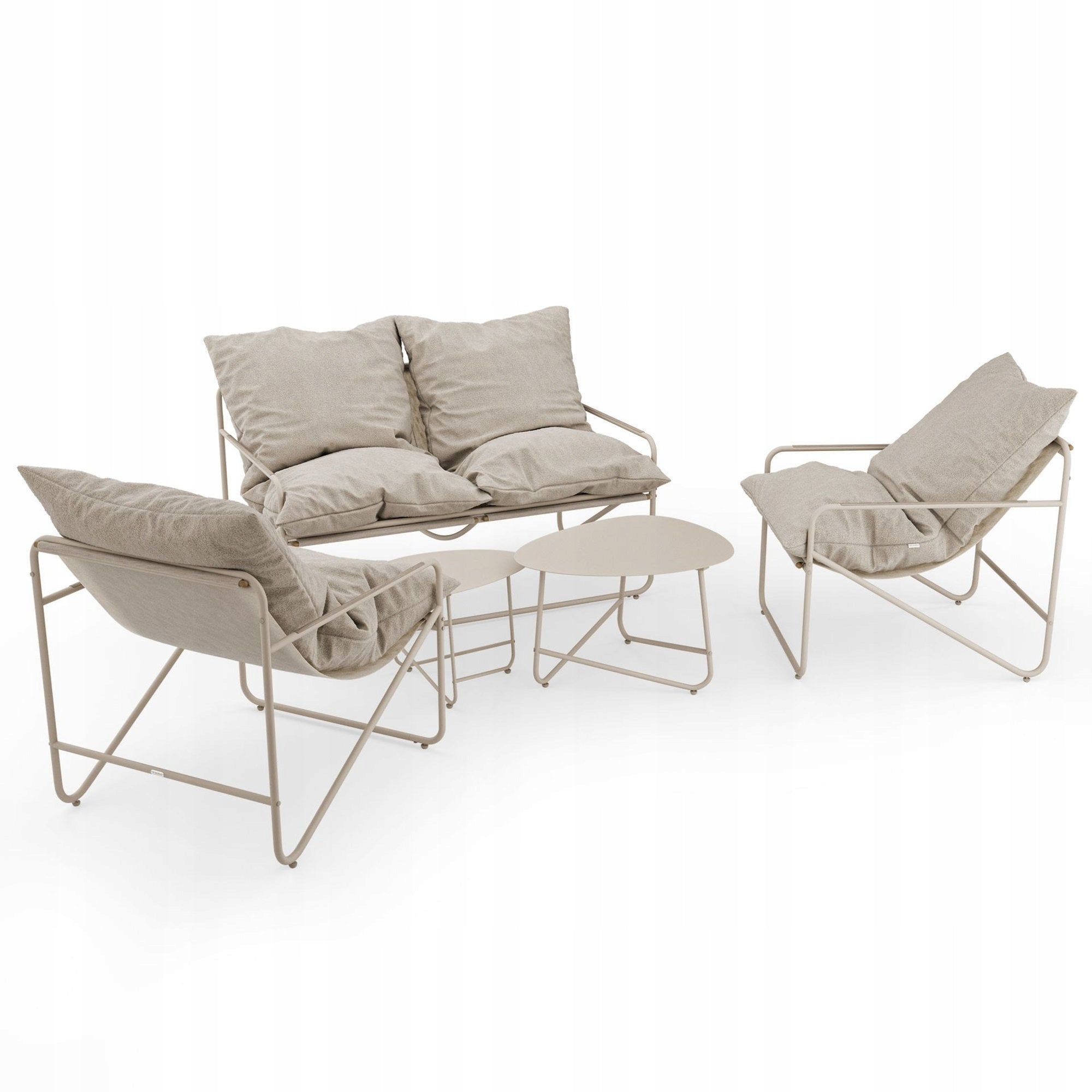 Garden Furniture Set Sofa 2 Armchairs Coffee Table Terrace Balcony Furniture 4os