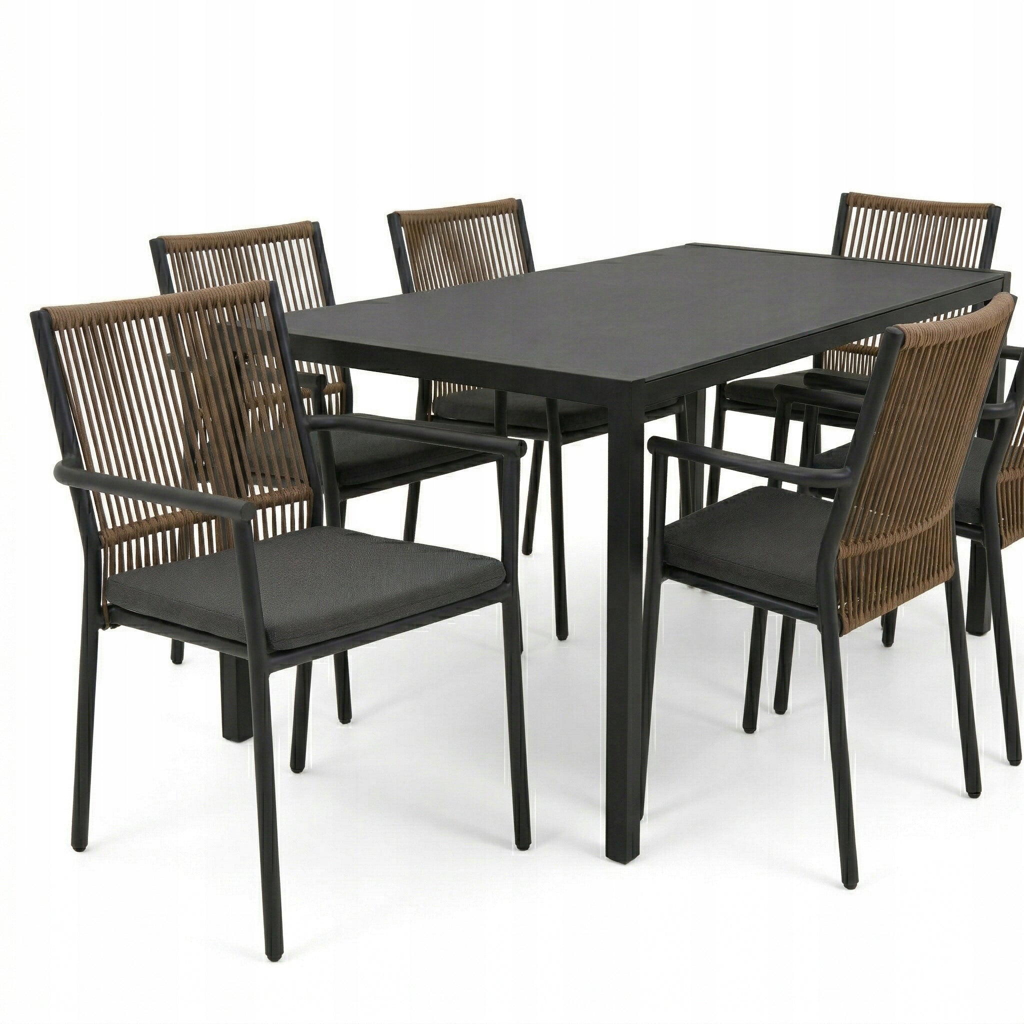 Garden Furniture Set TABLE 6 CHAIRS WITH Terrace Dining CUSHIONS Product weight with unit packaging 0 kg