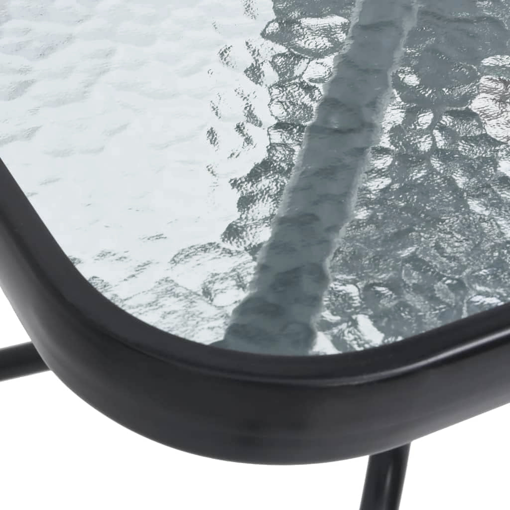Garden Furniture Table with Chairs for Balcony Terrace 2 Chairs Black Number of people 2
