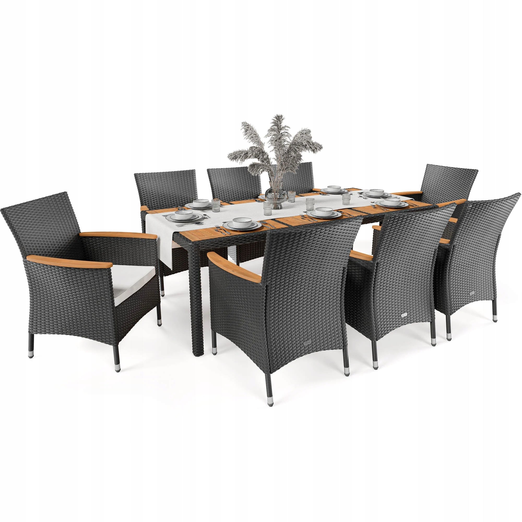Garden Furniture di volio Technoratan Set Large Table 8x Garden Chair
