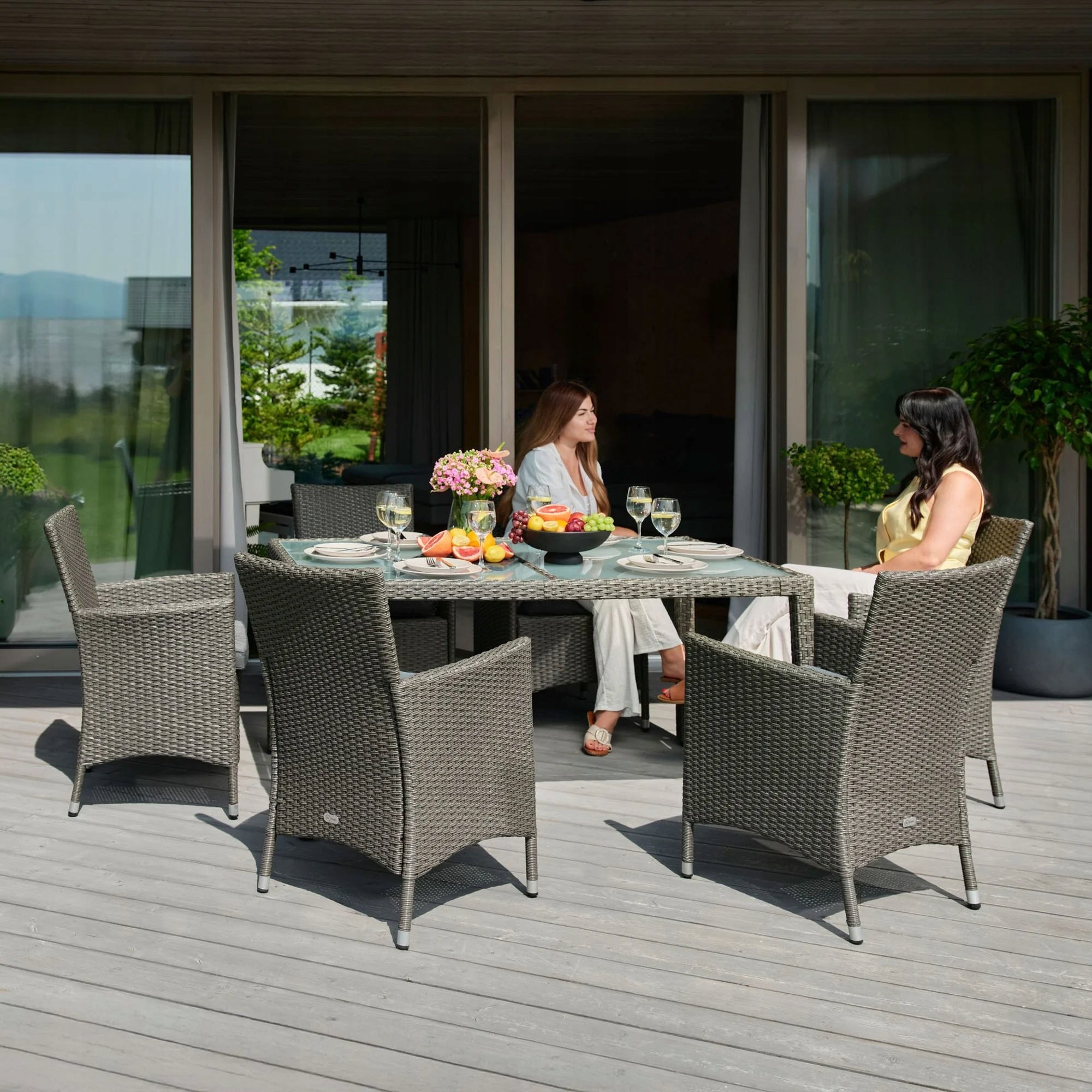 Garden Furniture di volio Technoratan Set Table+Fotels Furniture Set Terrace Packaging status original