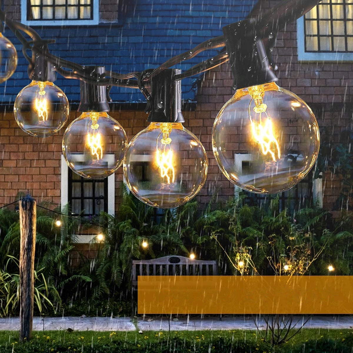 Garden GARLAND 15m + 50 Bulbs Waterproof Light Chain Brand no brand