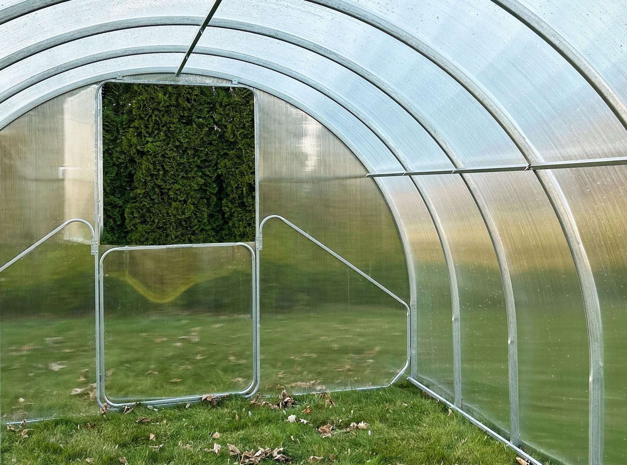 Garden GREENHOUSE 3x4m POLYCARBONATE 6mm with Profile 40x20mm ZINC tunnel 12m2 Product height 200 cm