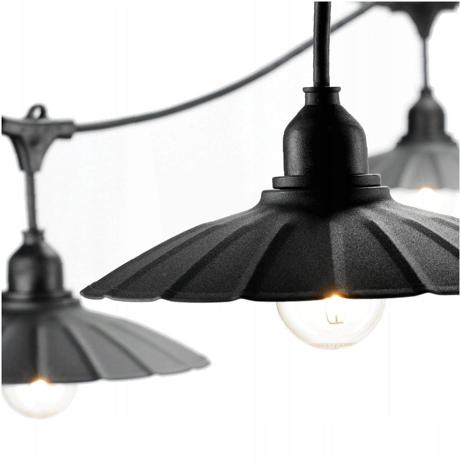 Garden Garland Chain Lights Crete Set with Shades + 5m Cable Brand Kobi