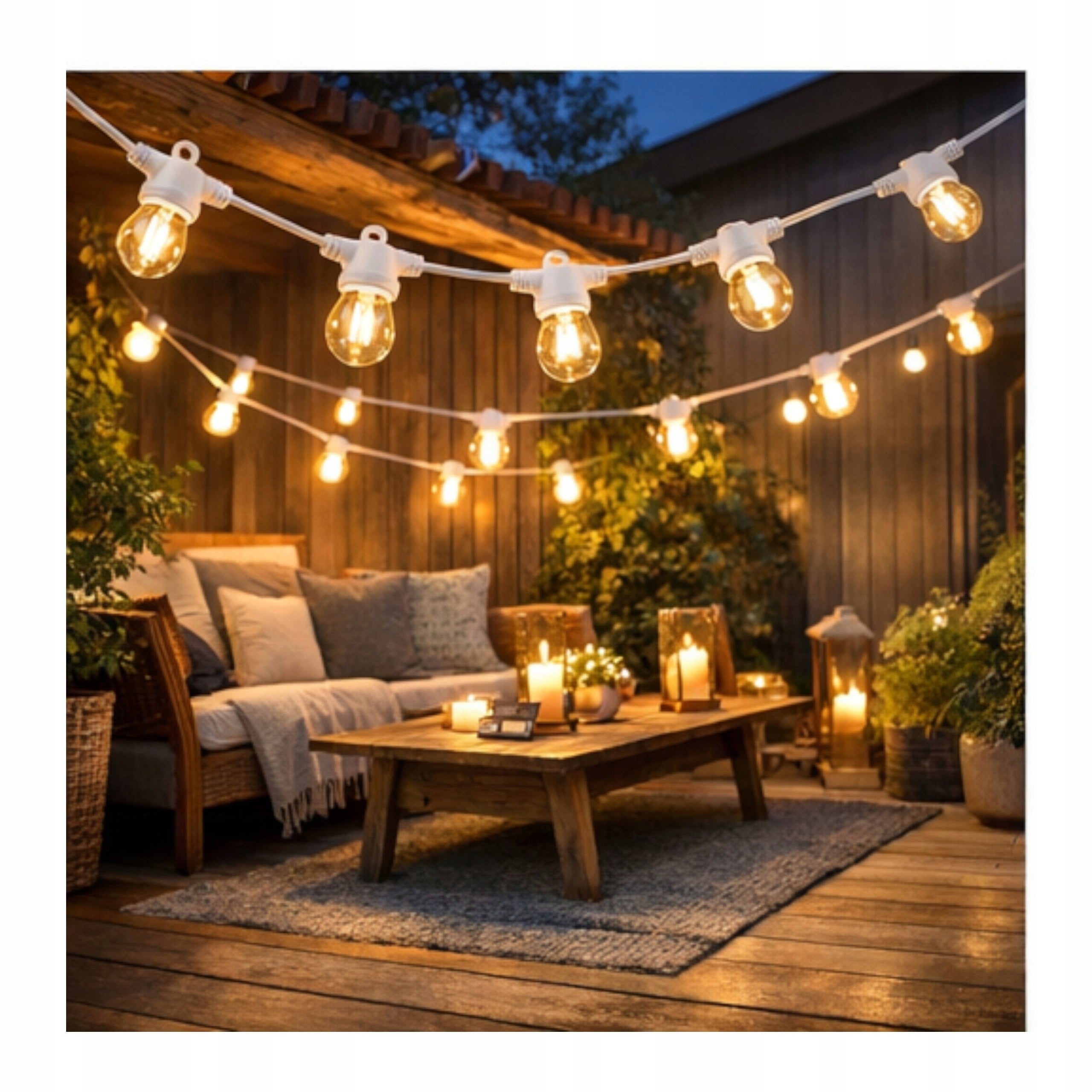 Garden Garland Decorative Chain for Bulbs INSPIRE IP44 5m 10×E27