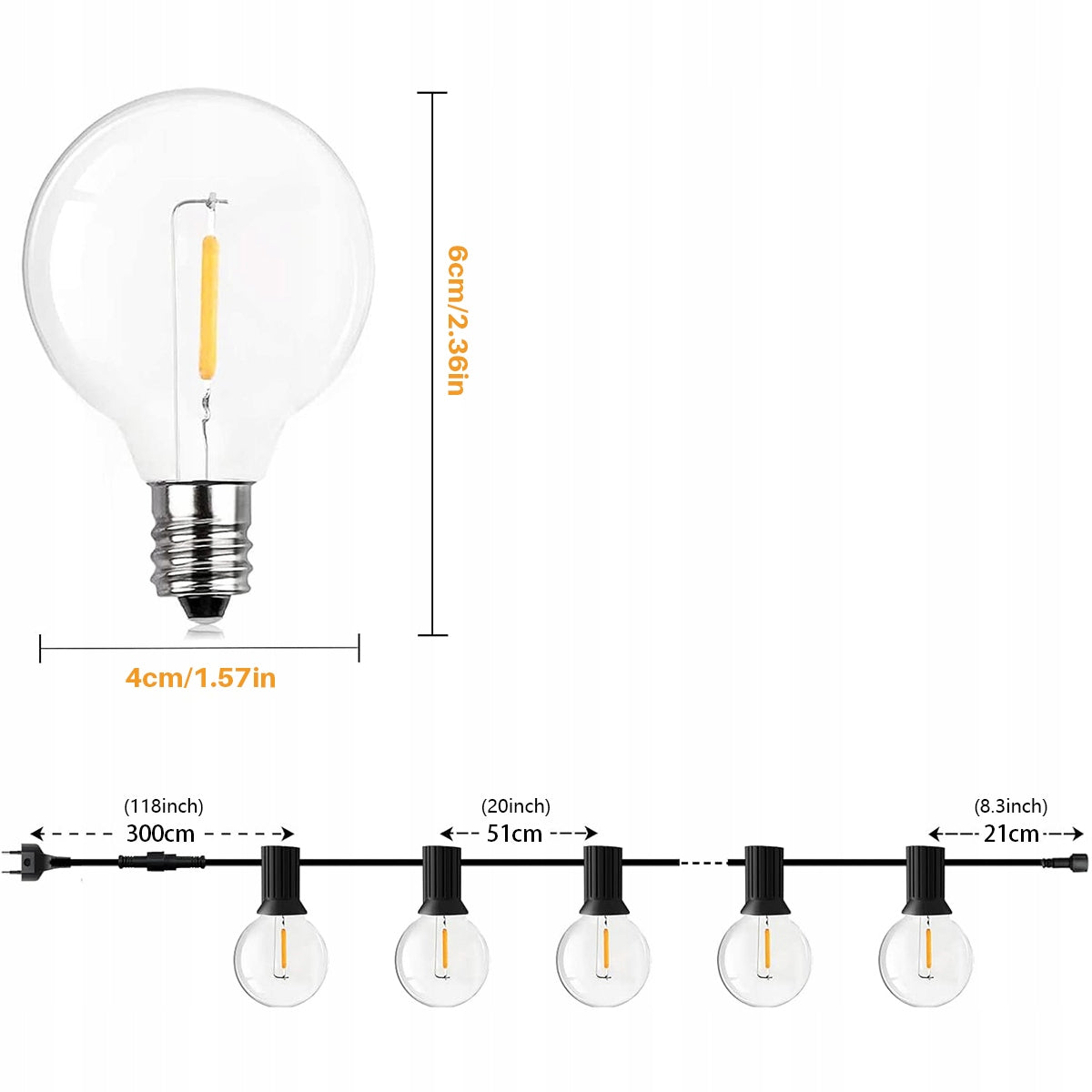 Garden Garland Light 50X LED Bulb 30M Outdoor Lights Manufacturer code 4894940846080