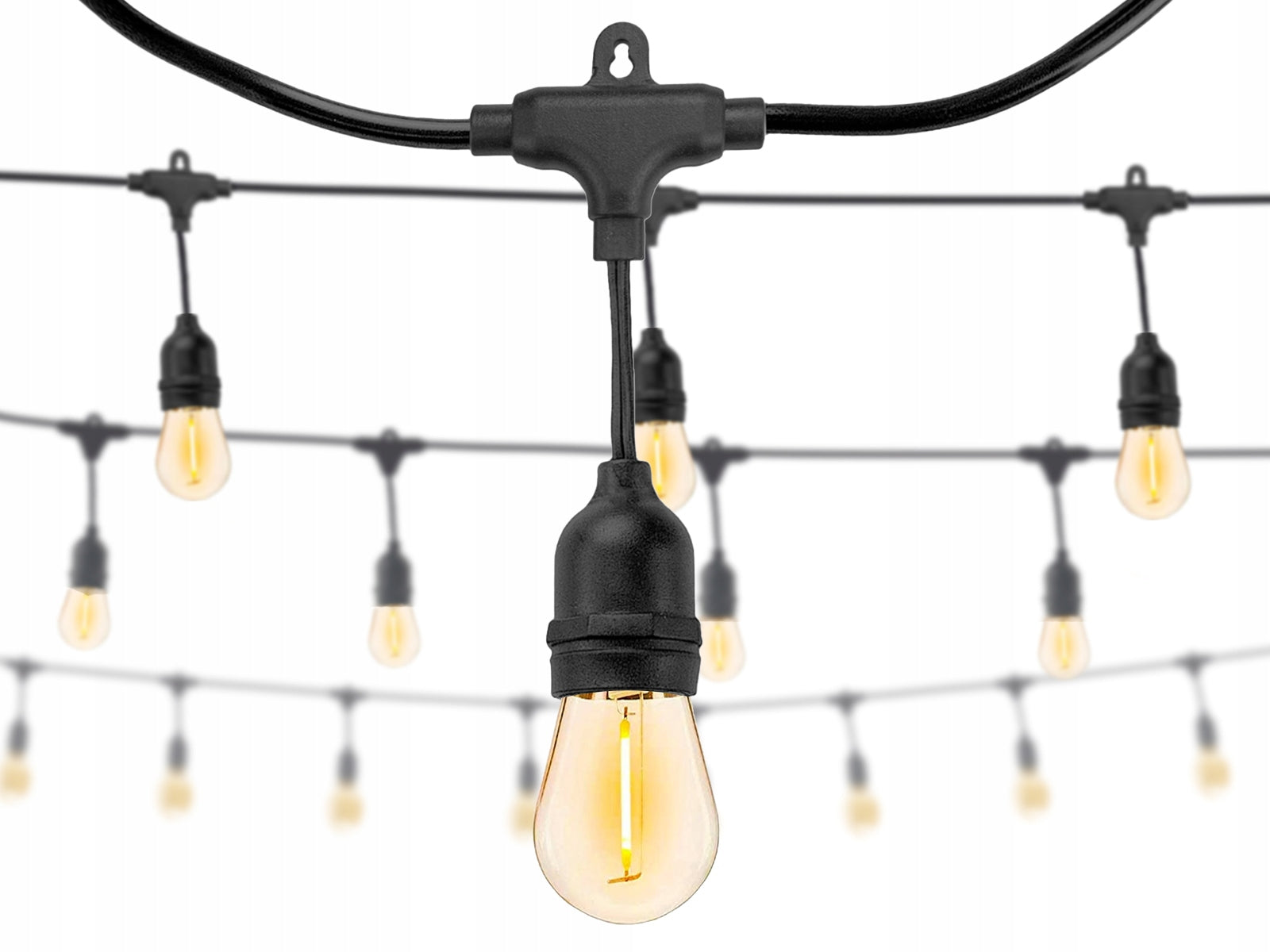 Garden Garland Light LED Chain 20m Bulbs 20xE27 Garden Lights Brand LED Plus