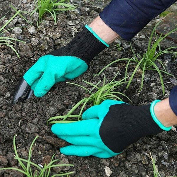 Garden Gloves with Claws for Digging and Raking Waterproof Brand no brand