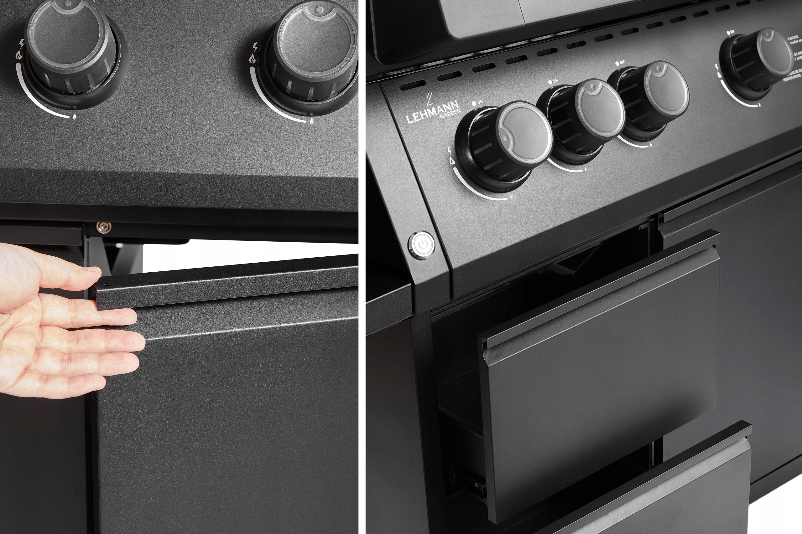 Garden Grill CAST IRON LEHMANN 4+1 premium 17,2 kW + cylinder cabinet Grill depth 56 cm