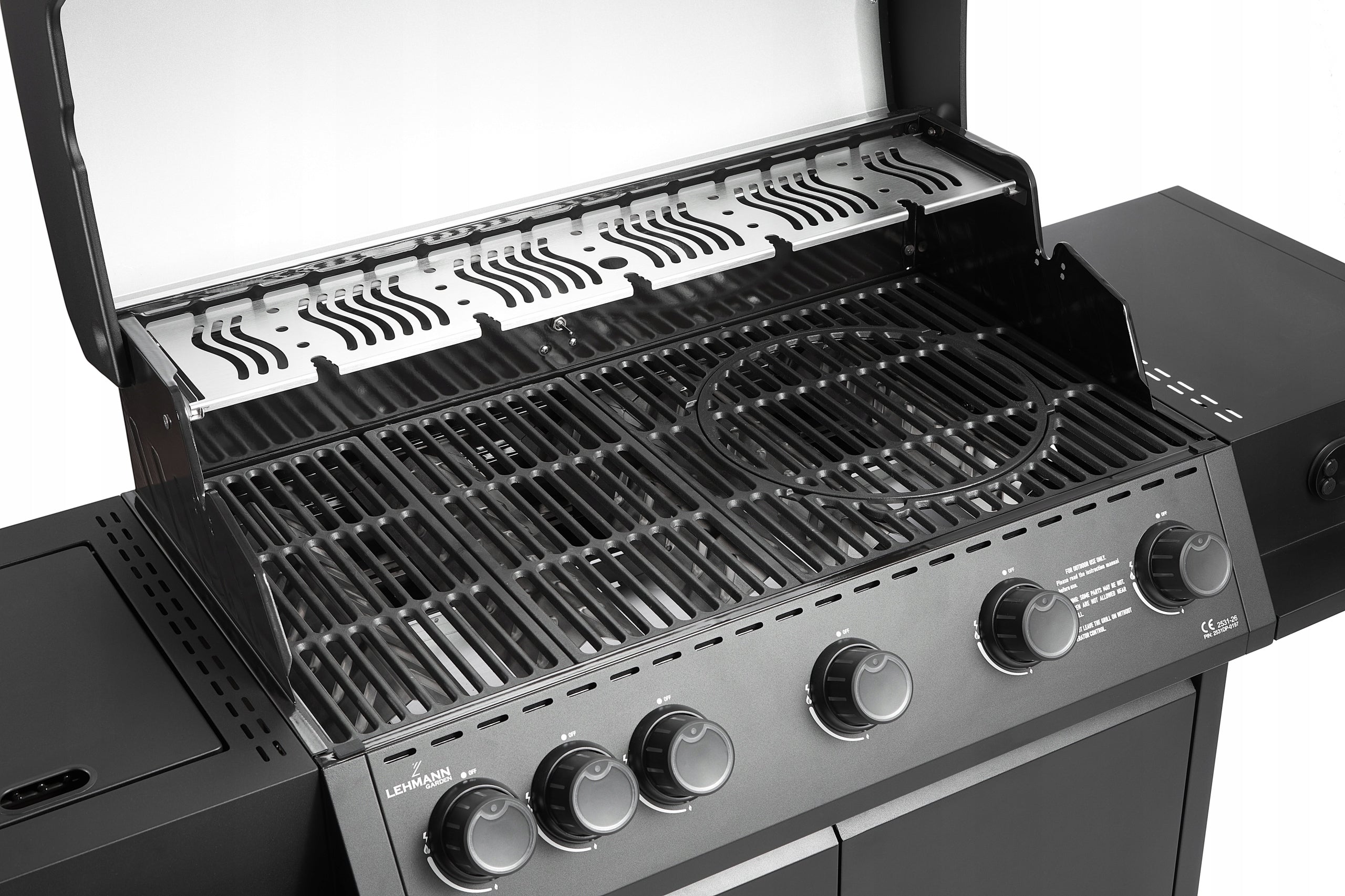 Garden Grill CAST IRON LEHMANN 5+1 premium 20,5 kW + cylinder cabinet Number of burners 6