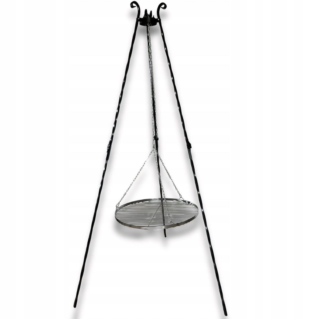 Garden Grill Tripod Forged 60cm GRATE WITH CHAINS Stand over campfire EAN (GTIN) 5900605635025