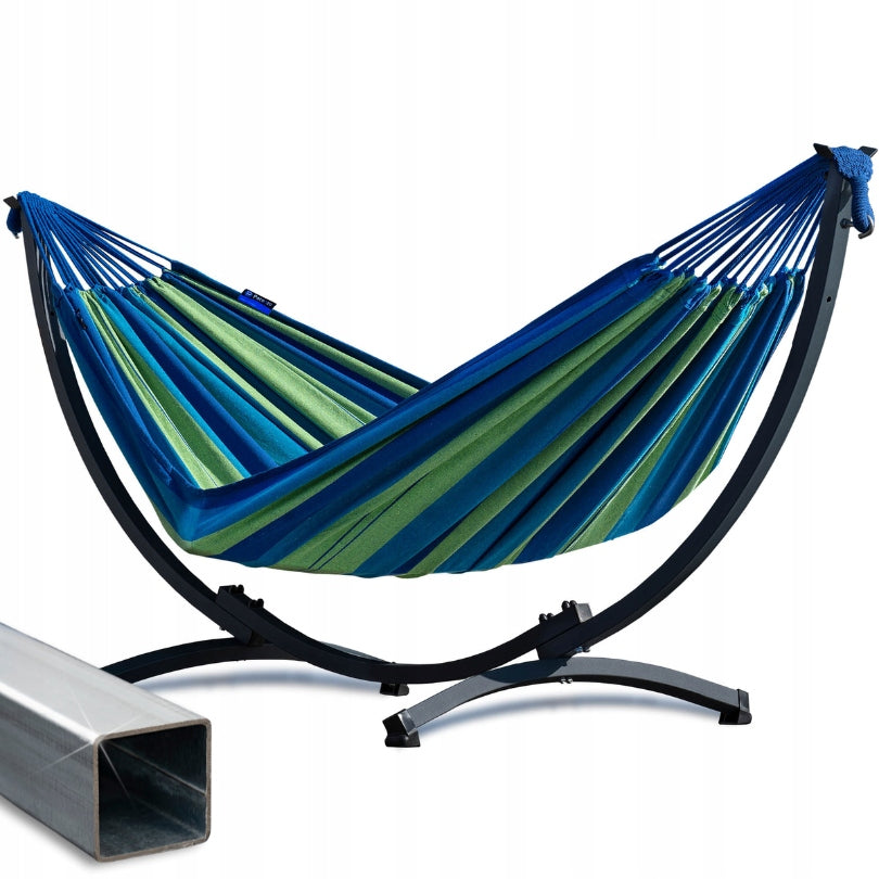 Garden Hammock Steel Frame KOMPAKT Galvanized Hammock Set POTENZA